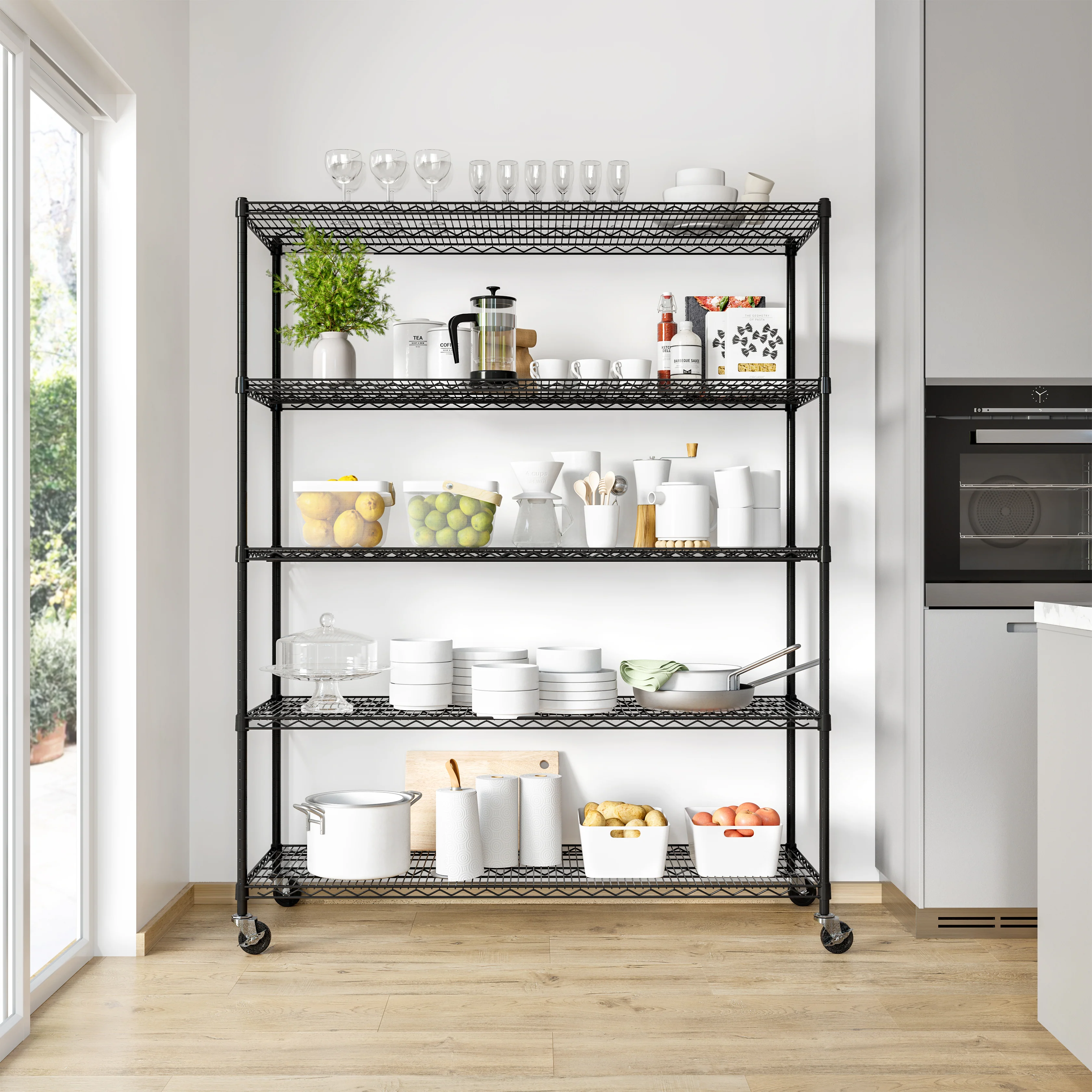UltraDurable® 5-Tier NSF-Certified Steel Shelving - Image 30