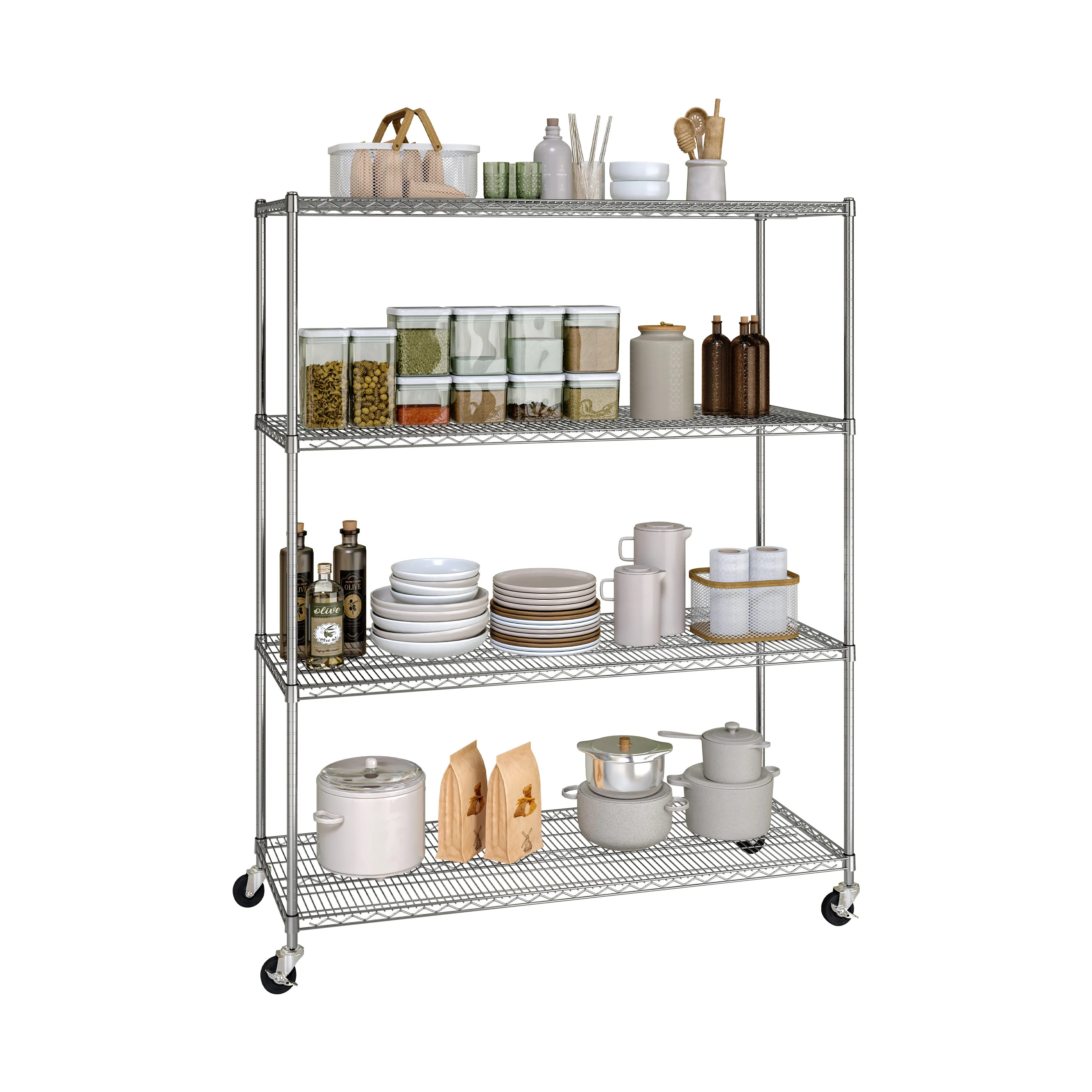 UltraDurable® 4-Tier NSF-Certified Steel Shelving - Image 12