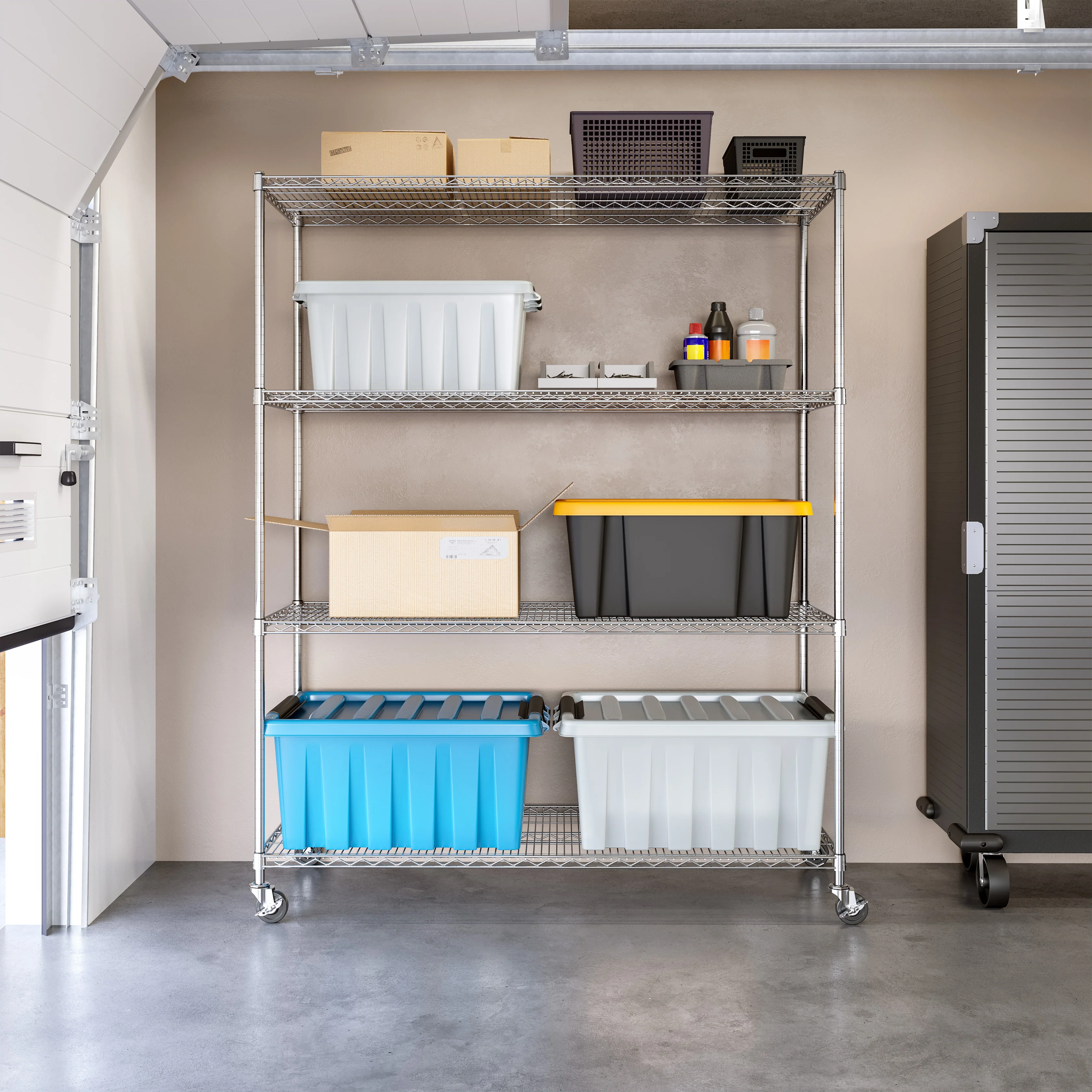 UltraDurable® 4-Tier NSF-Certified Steel Shelving - Image 8