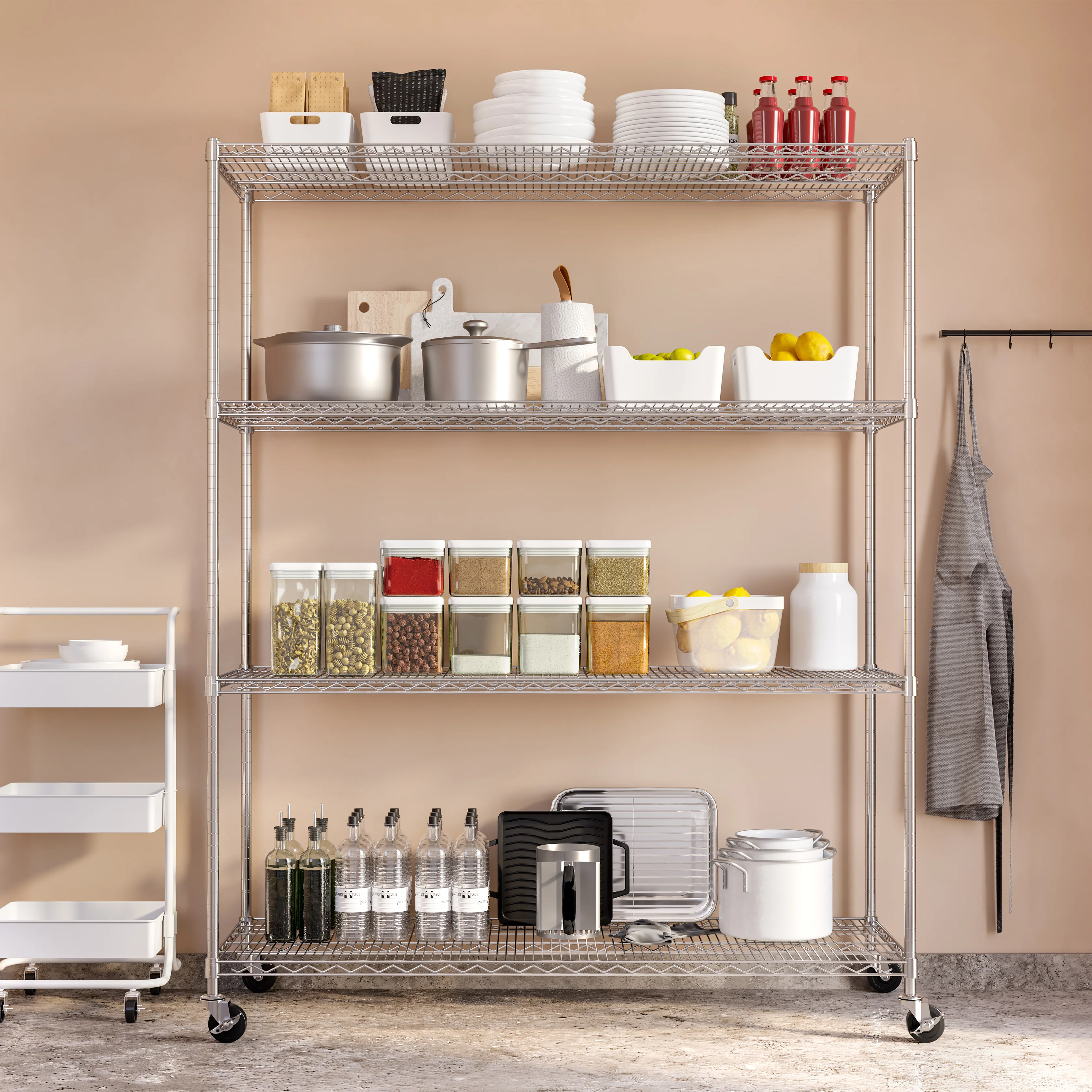 UltraDurable® 4-Tier NSF-Certified Steel Shelving - Image 9