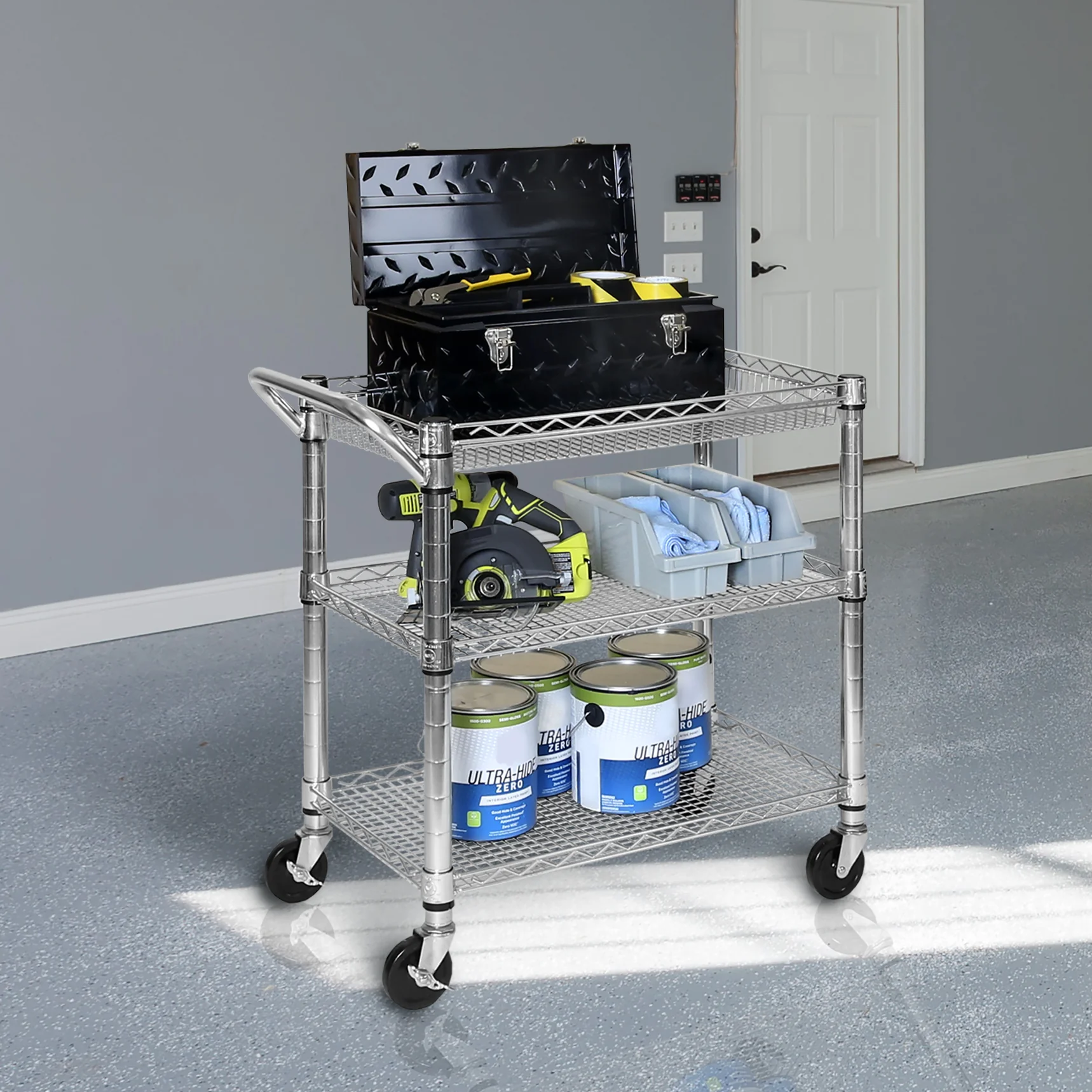 3-Tier NSF-Certified Heavy-Duty Utility Cart - Image 12