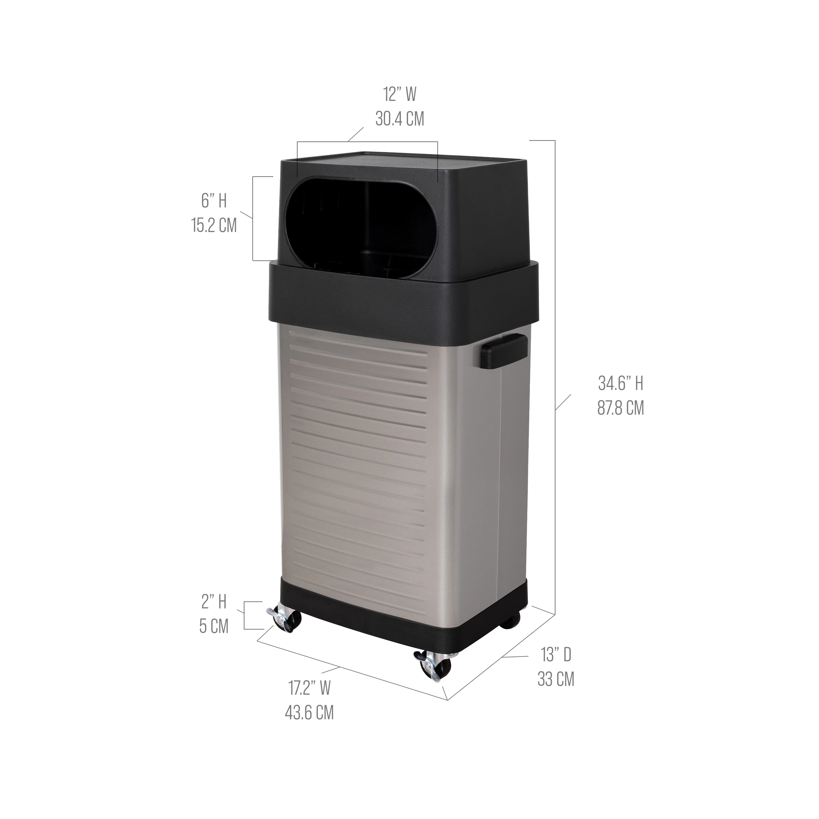 UltraHD® Stainless Steel Trash Can, 17 Gal. - Image 3
