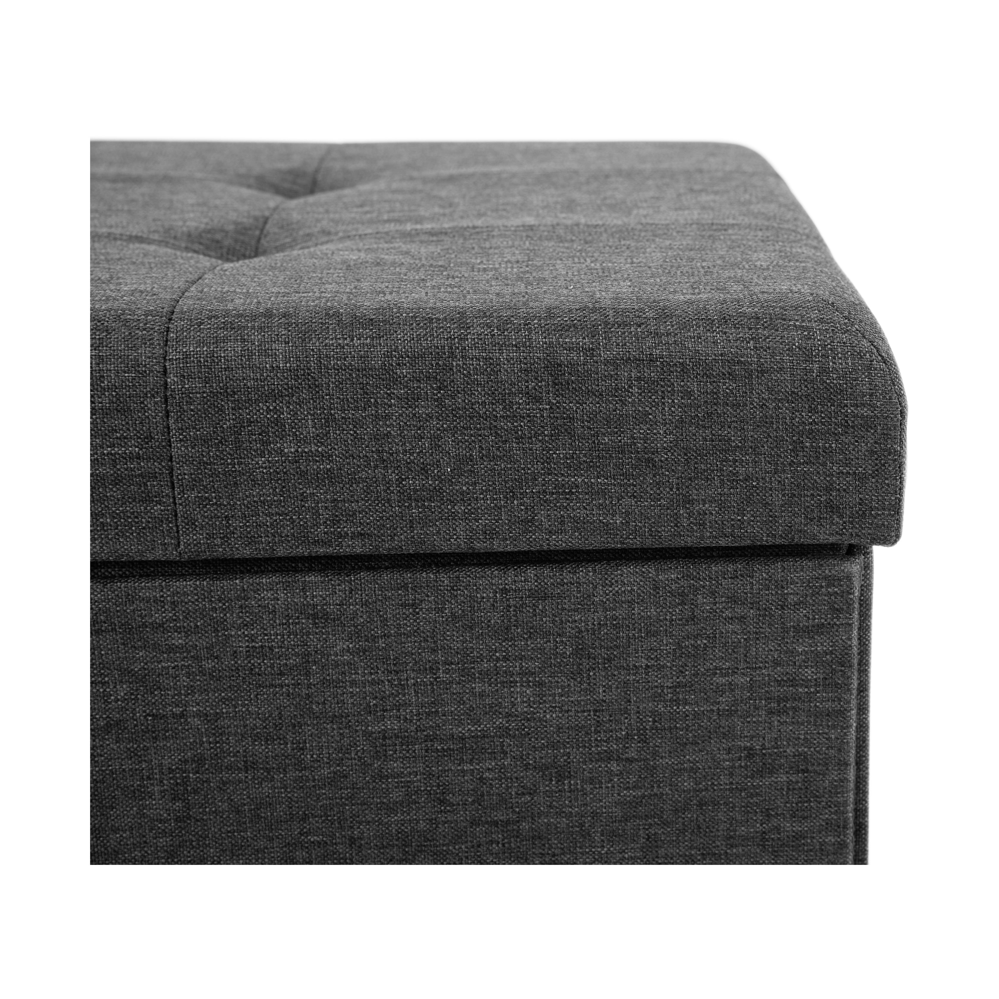 Tufted Shoe Storage Trunk - Image 3