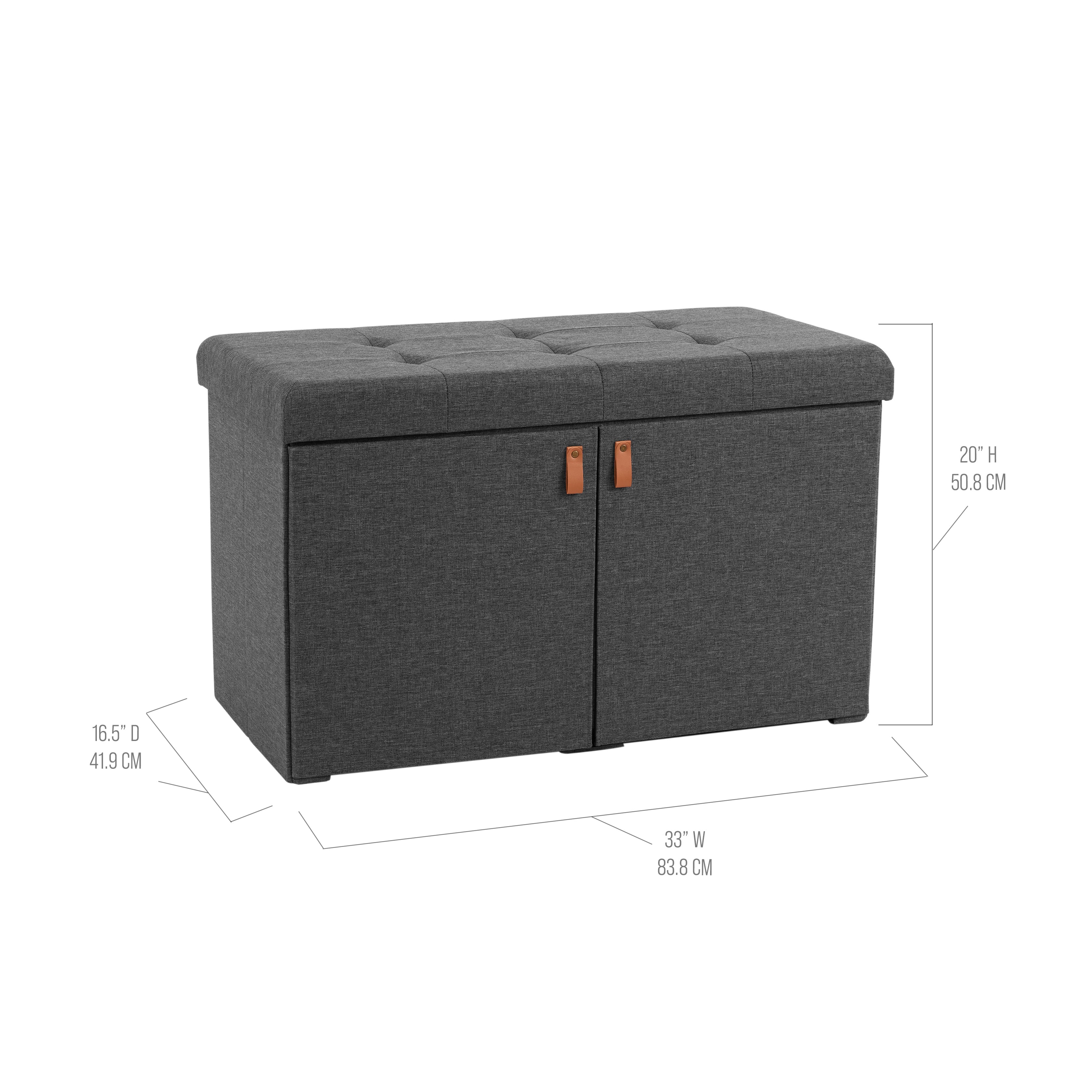 Tufted Shoe Storage Trunk - Image 4