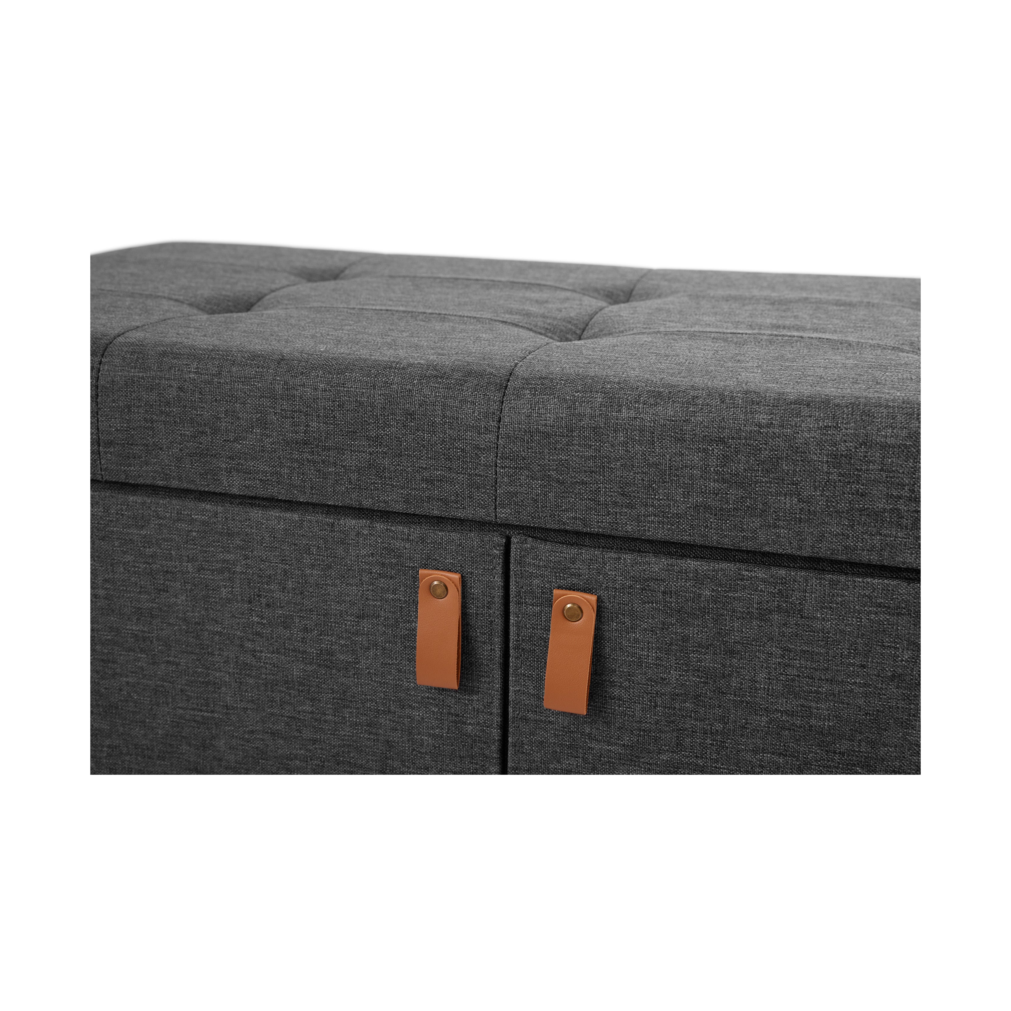 Tufted Shoe Storage Trunk - Image 5