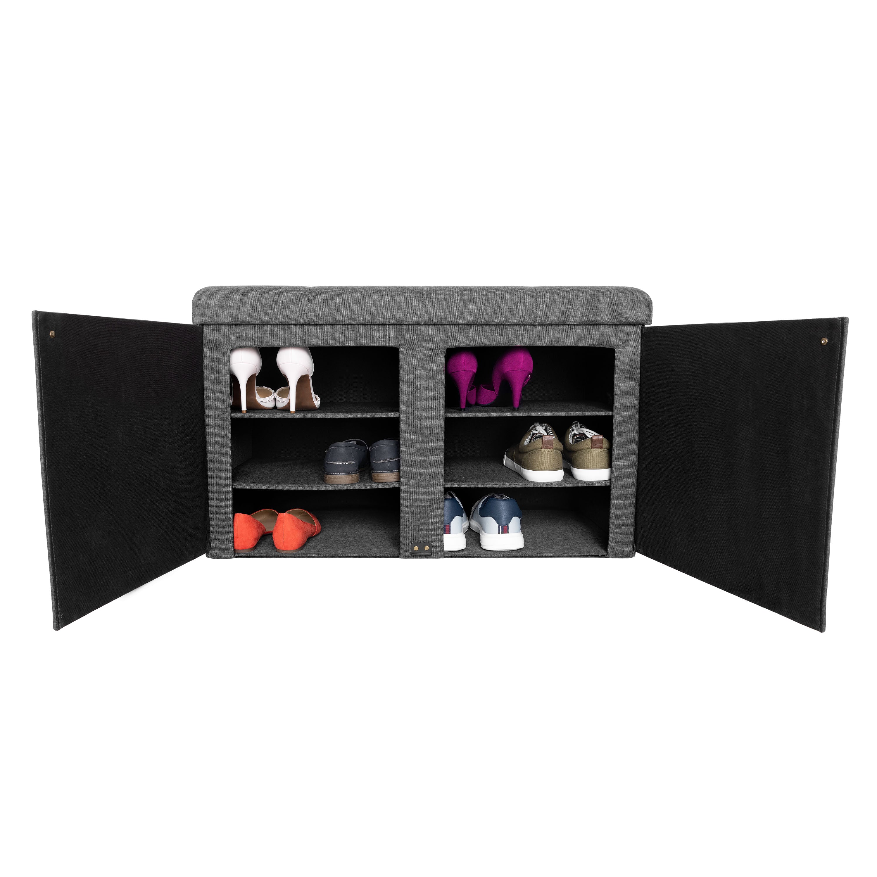 Tufted Shoe Storage Trunk - Image 6