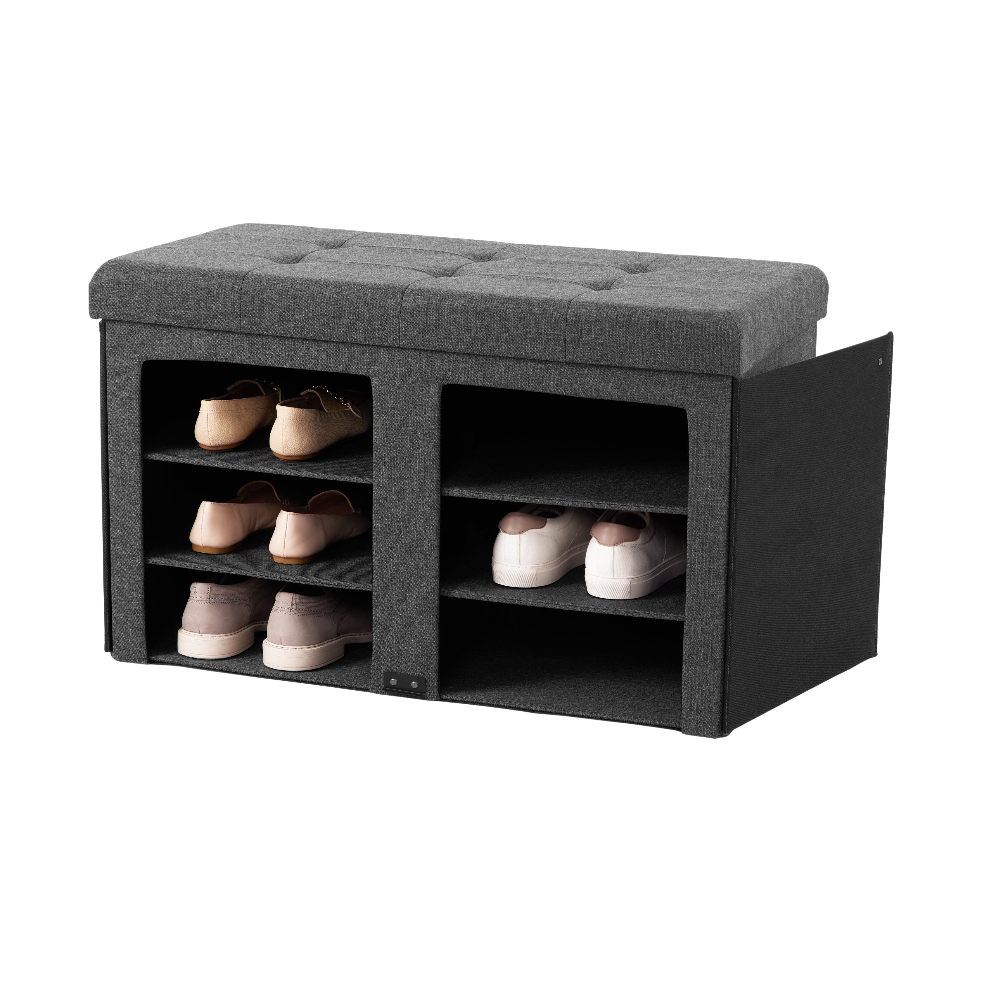 Tufted Shoe Storage Trunk - Image 9