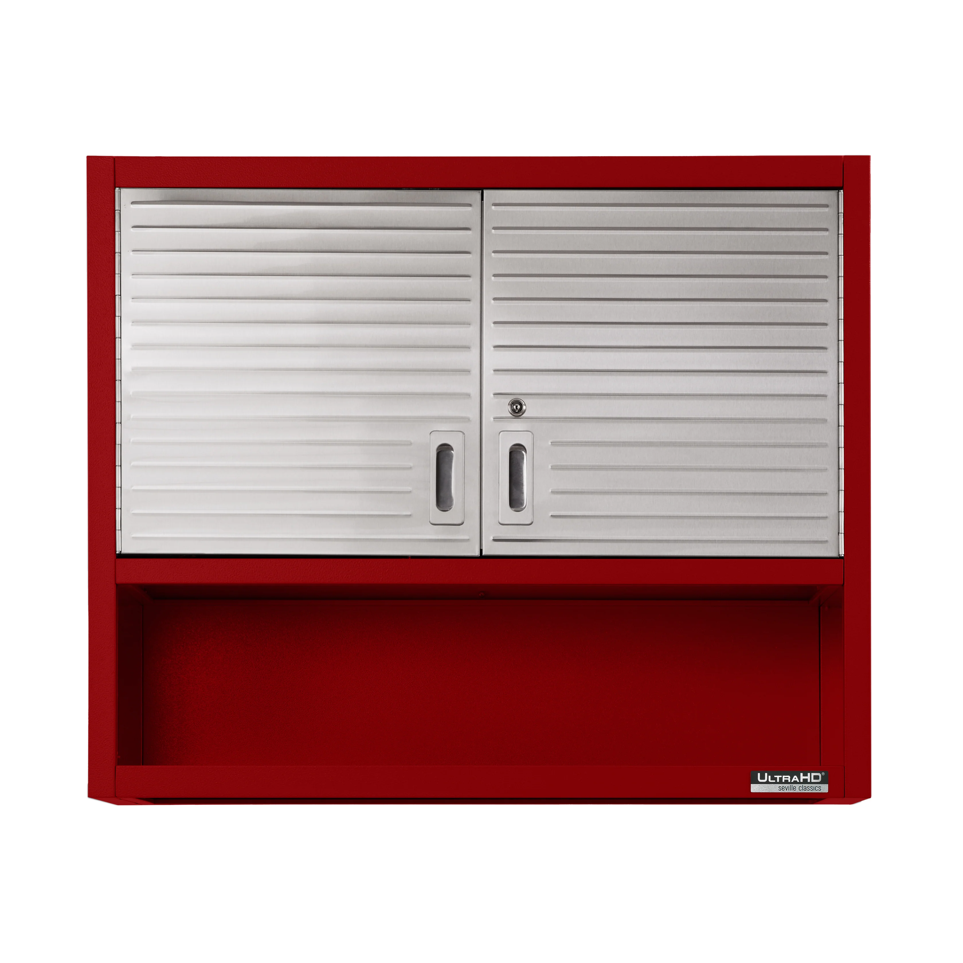 UltraHD® Double Door Wall Cabinet w/ Keys, Red - Image 8
