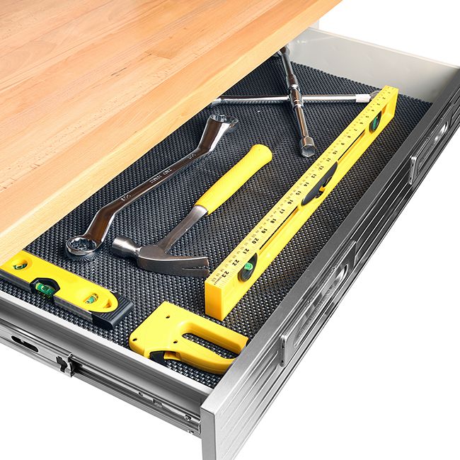UltraHD® Lighted Workcenter w/ Wood Top and Pegboard, Granite - Image 5