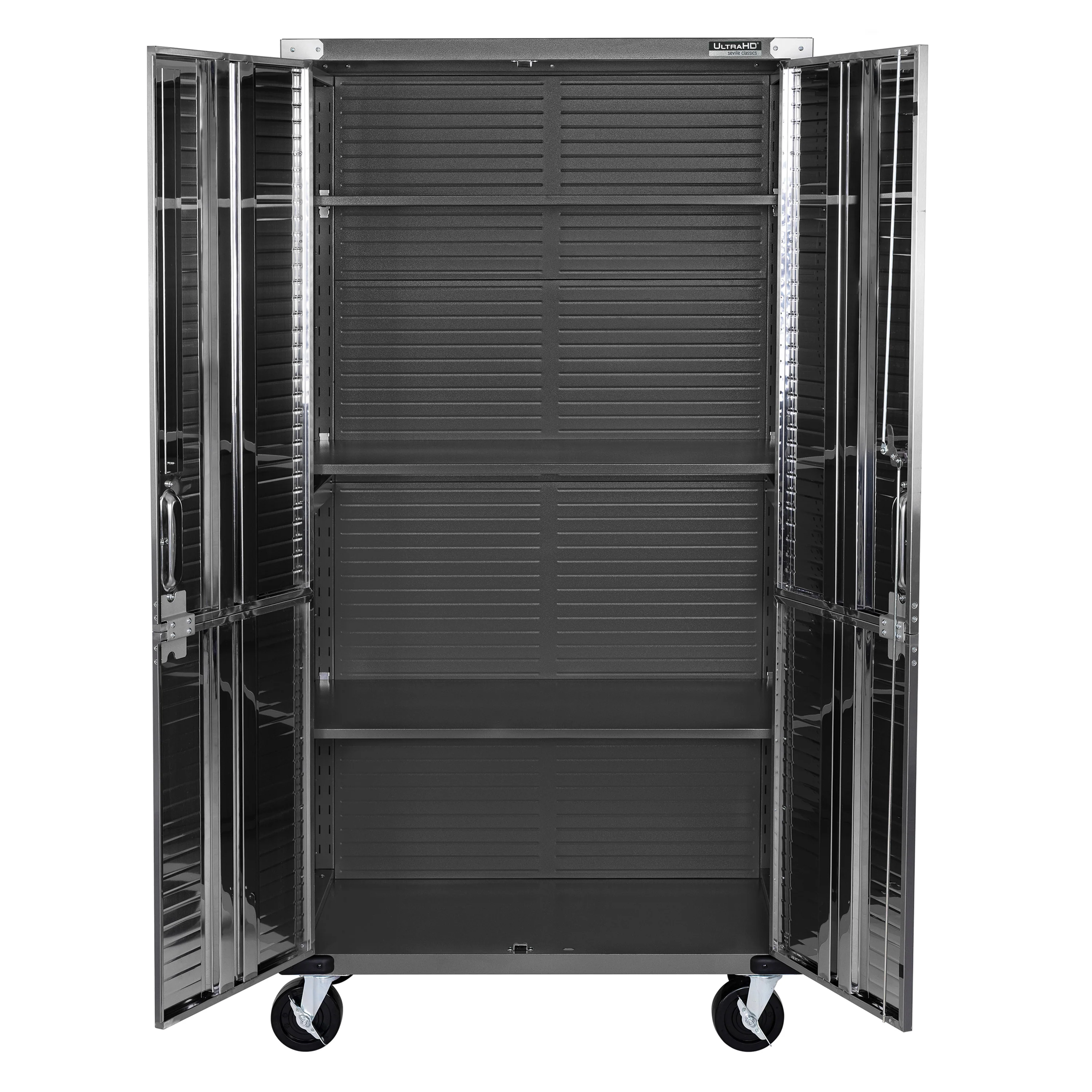 UltraHD® 8-Piece Rolling Storage Cabinet System, Graphite - Image 3