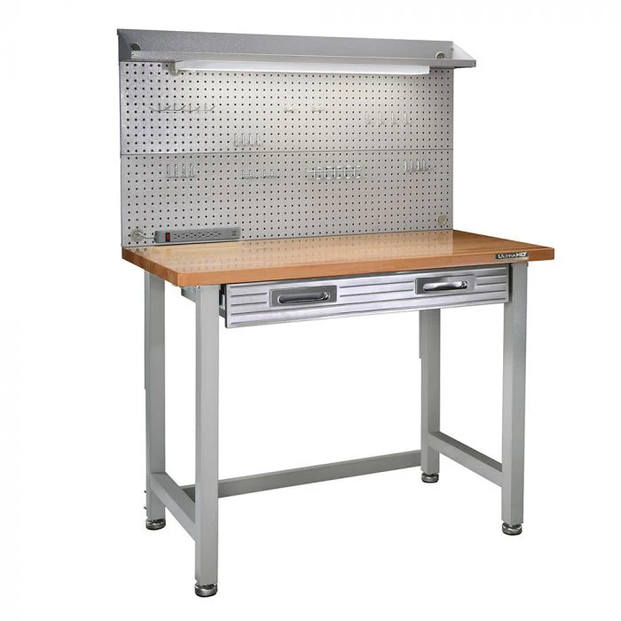 UltraHD® 4-Piece Storage Cabinet System with Lighted Workbench - Image 5