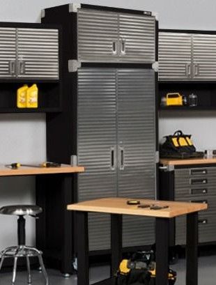 UltraHD® 2-Piece Rolling Storage Cabinet Set, Graphite - Image 16