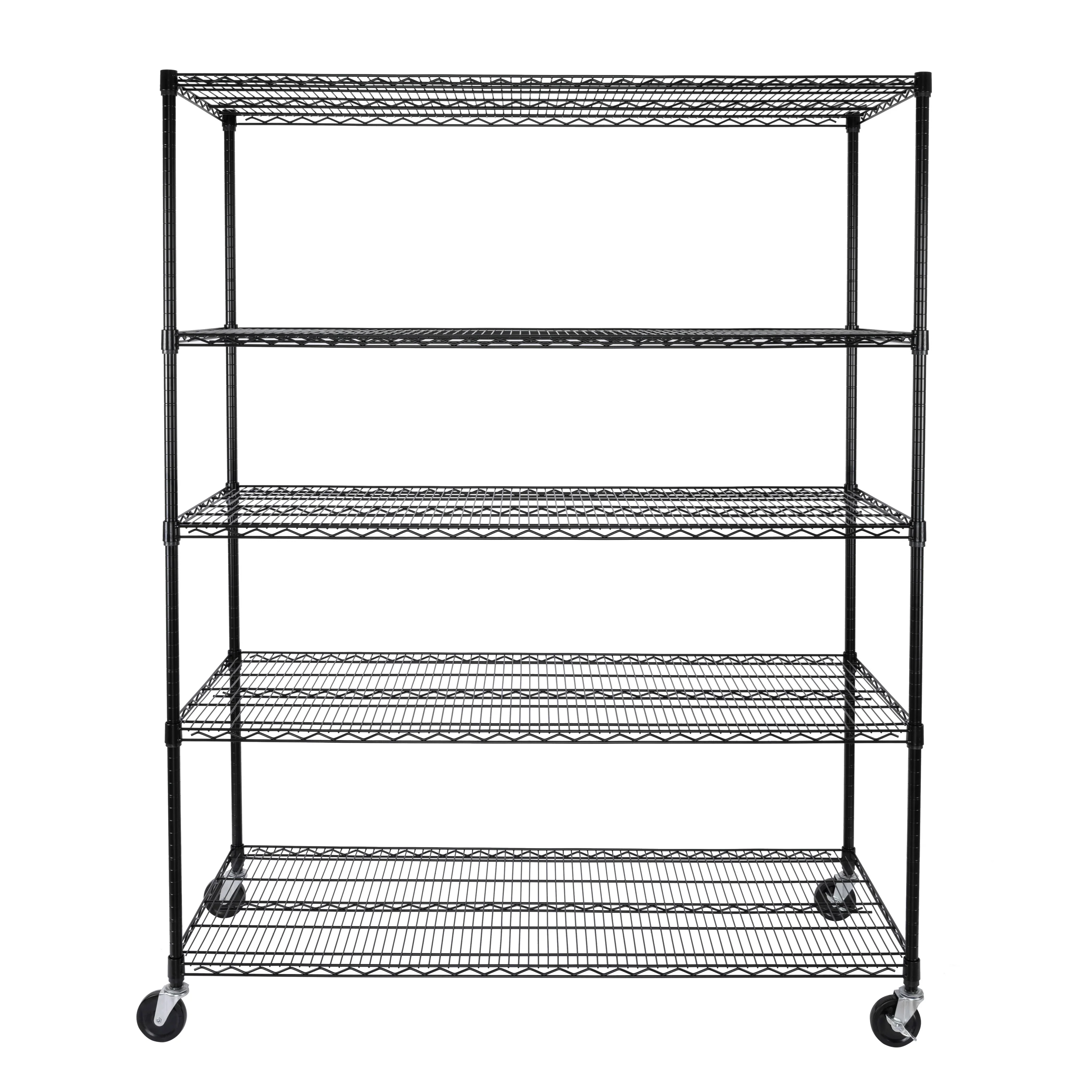 UltraDurable® 5-Tier NSF-Certified Steel Shelving, Black - Image 20