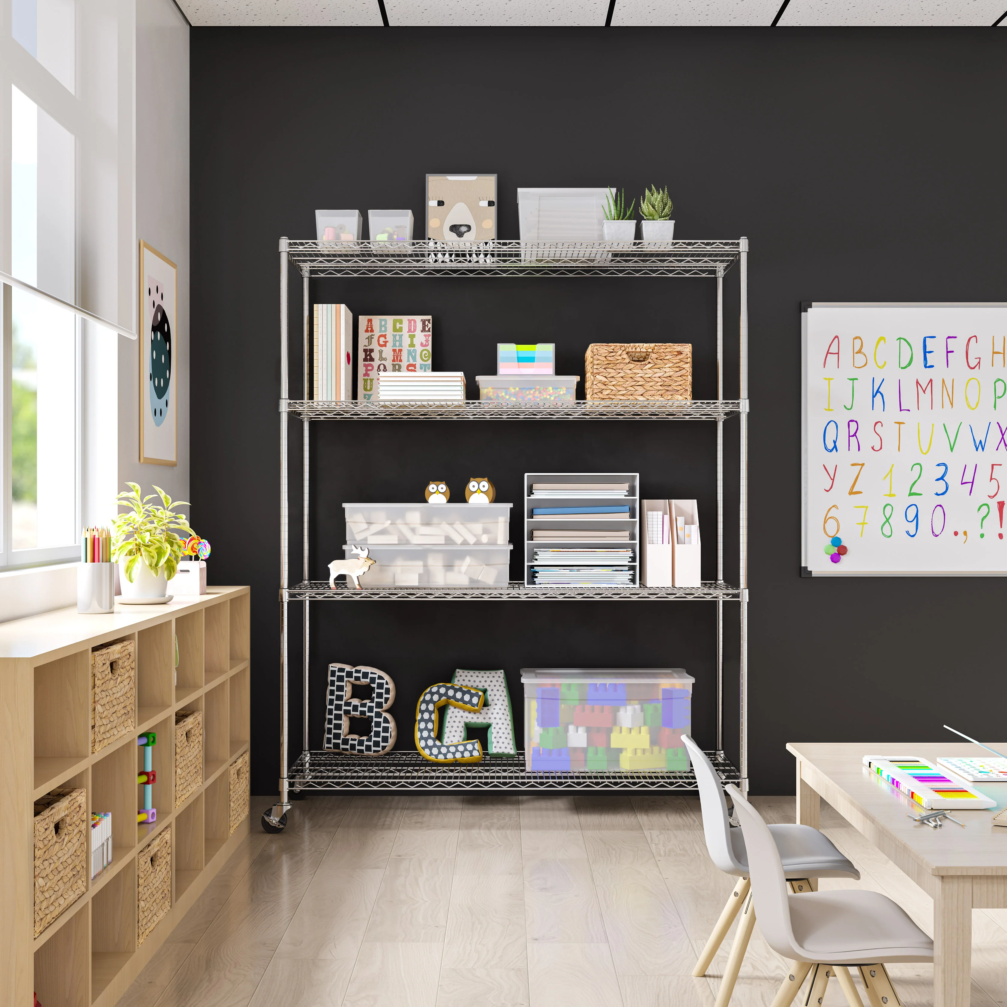 UltraDurable® 4-Tier NSF-Certified Steel Shelving - Image 10