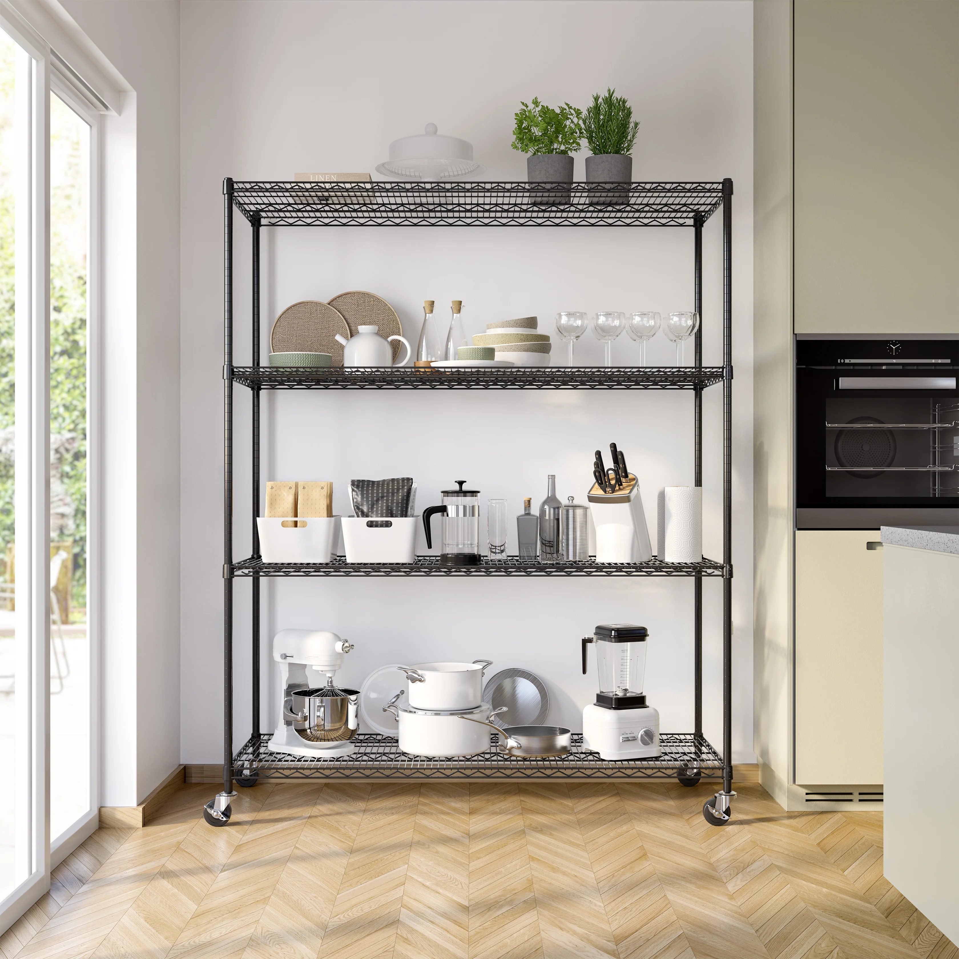 UltraDurable® 4-Tier NSF-Certified Steel Shelving - Image 26