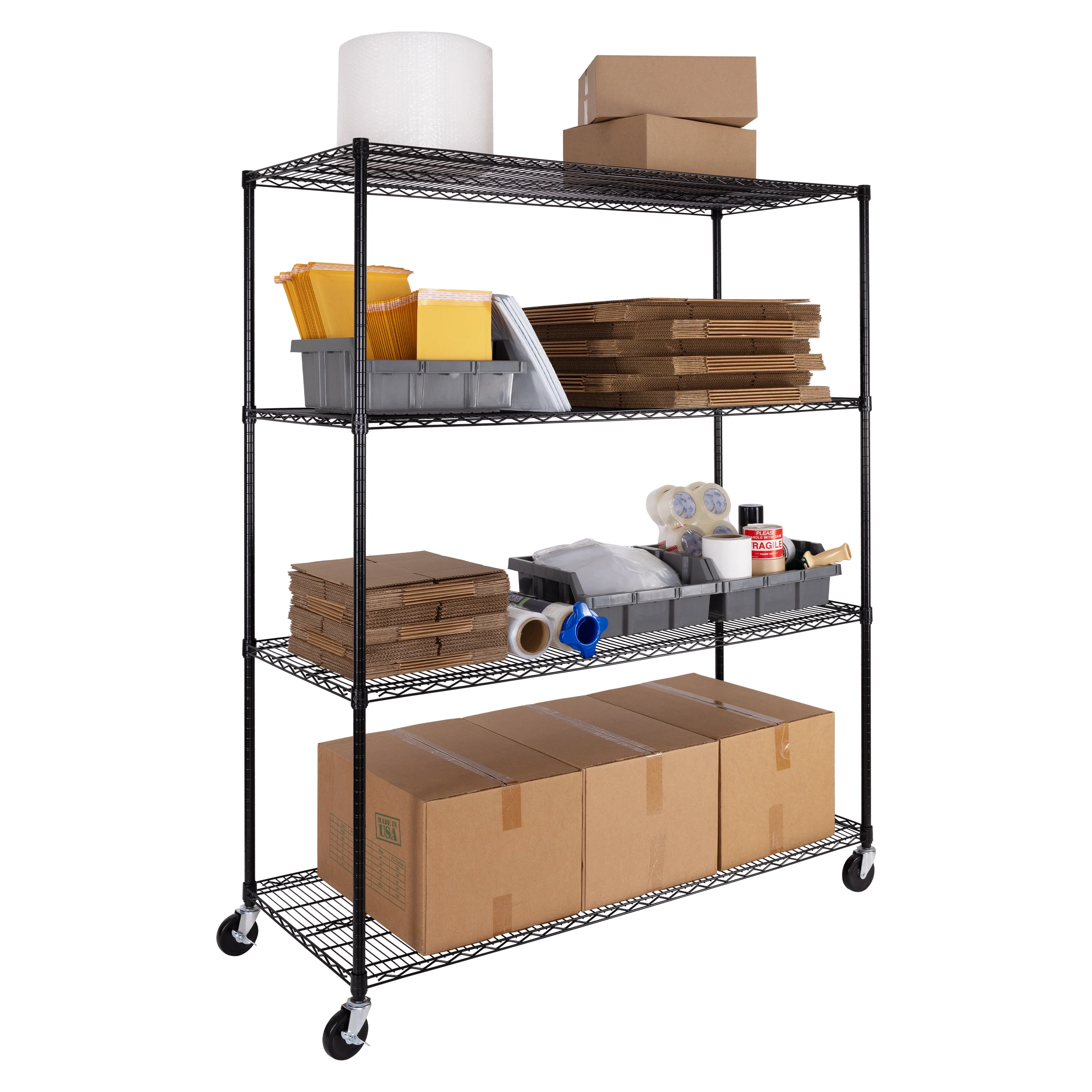 UltraDurable® 4-Tier NSF-Certified Steel Shelving - Image 9