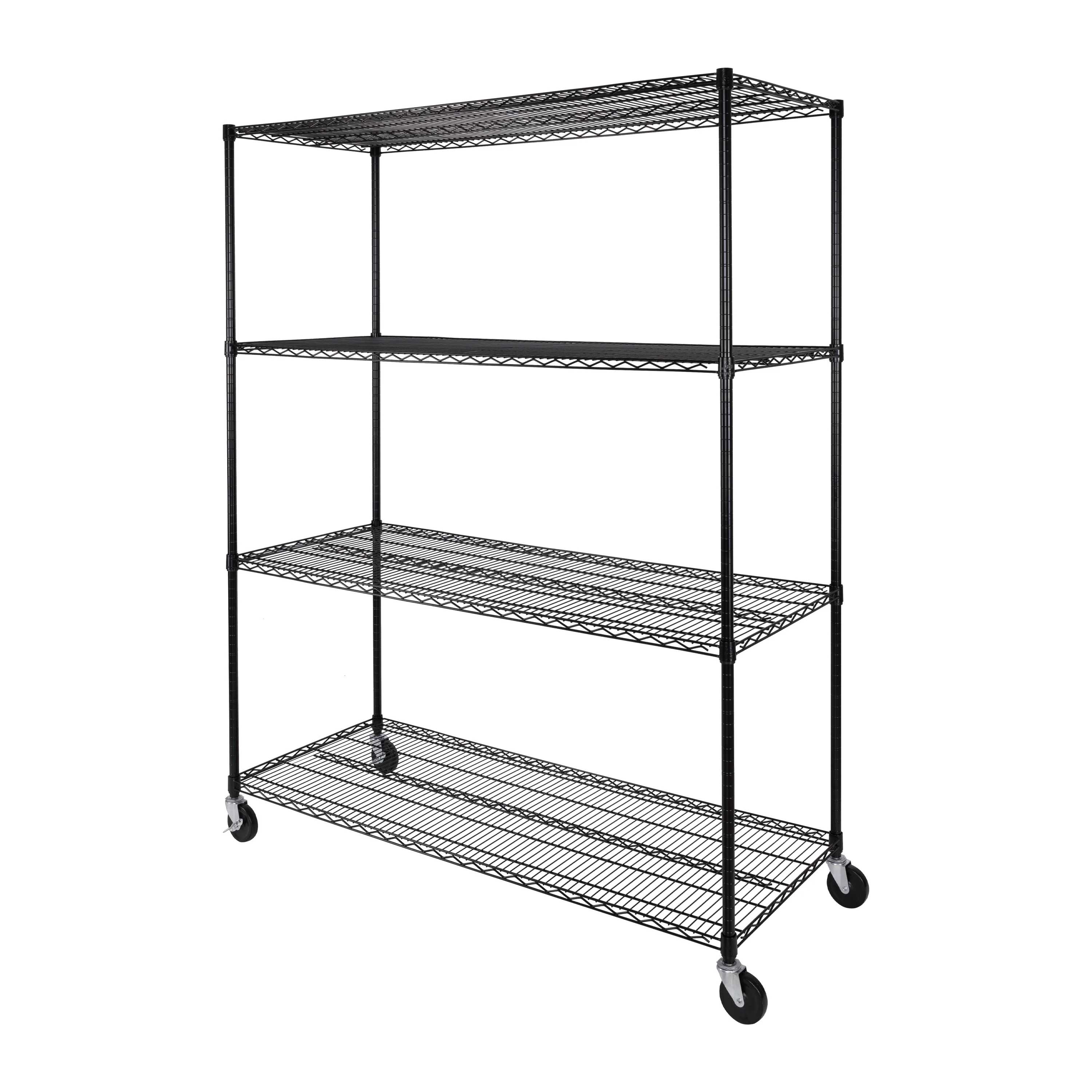 UltraDurable® 4-Tier NSF-Certified Steel Shelving, Black - Image 17