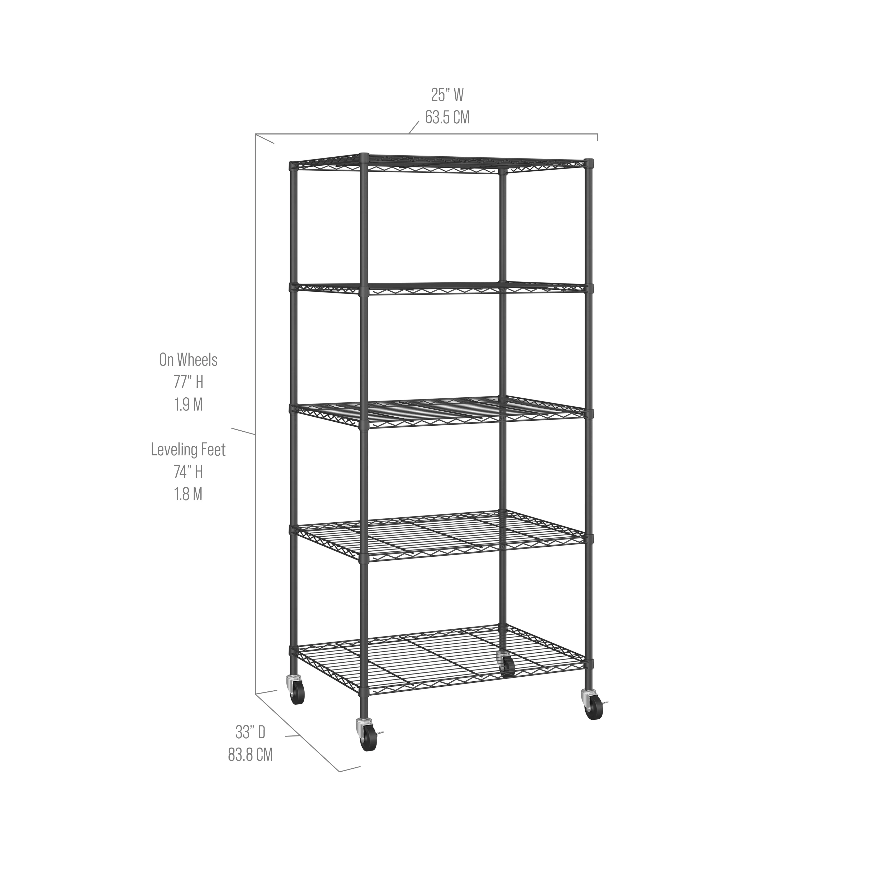 UltraDurable® 5-Tier NSF-Certified Steel Shelving - Image 2