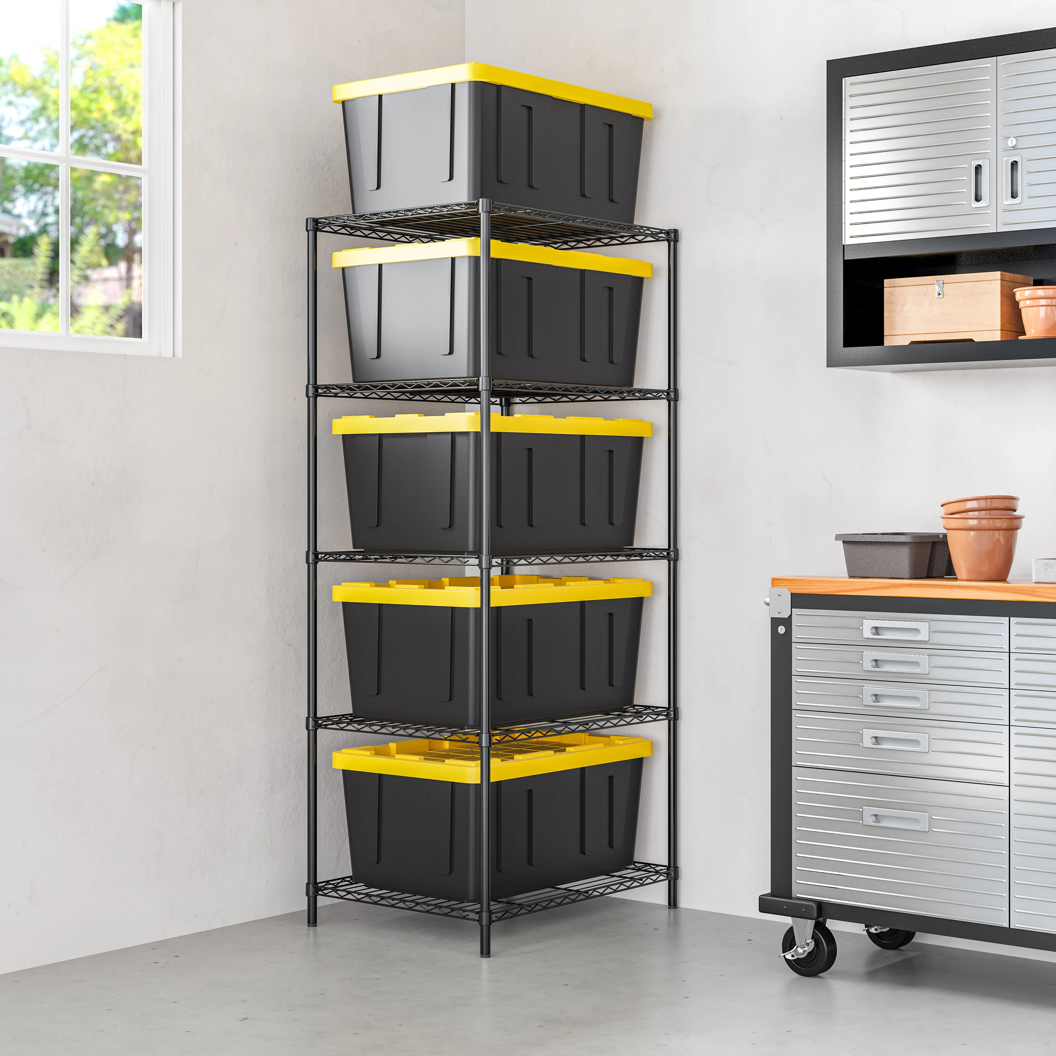 UltraDurable® 5-Tier NSF-Certified Steel Shelving - Image 9