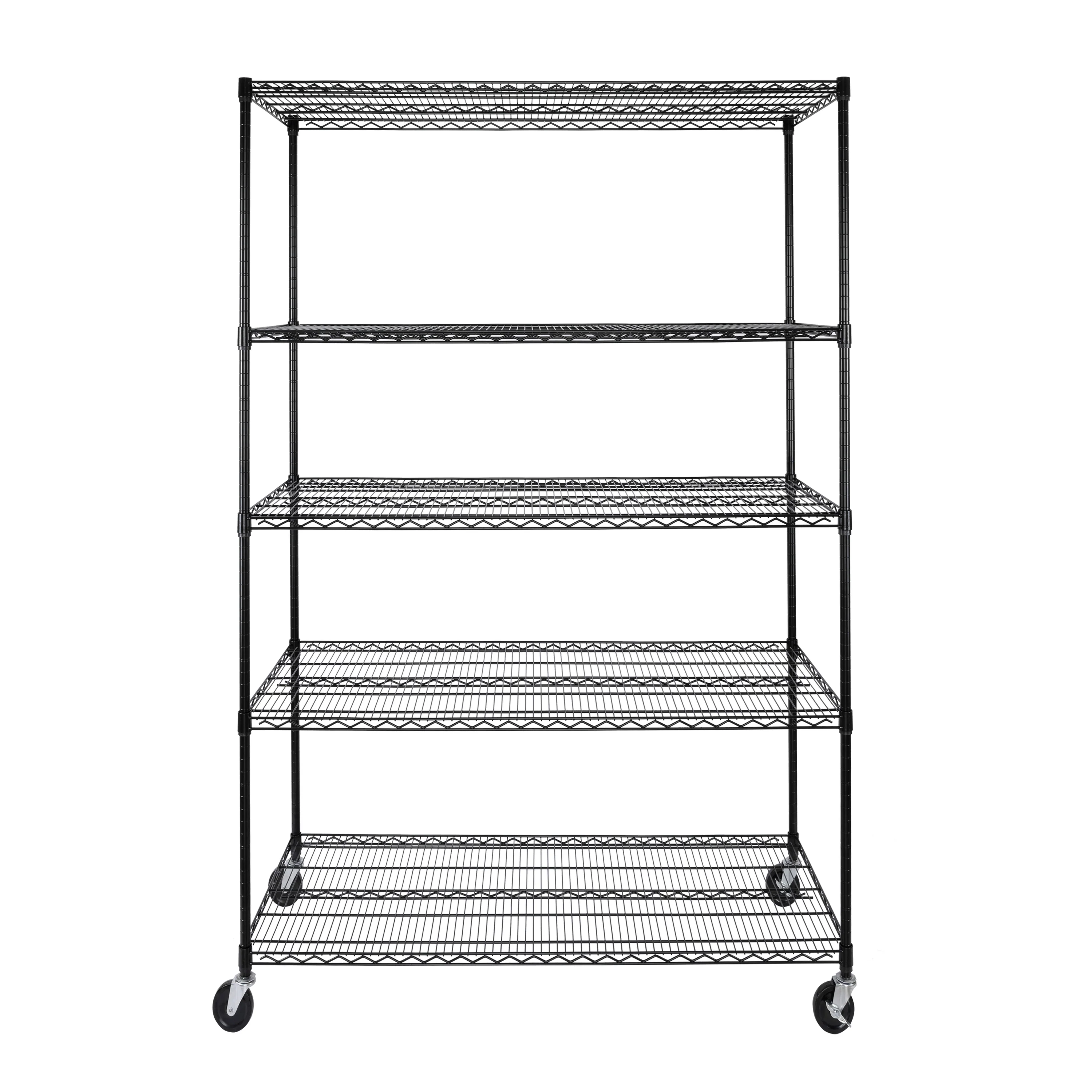 UltraDurable® 5-Tier NSF-Certified Steel Shelving, Black - Image 20