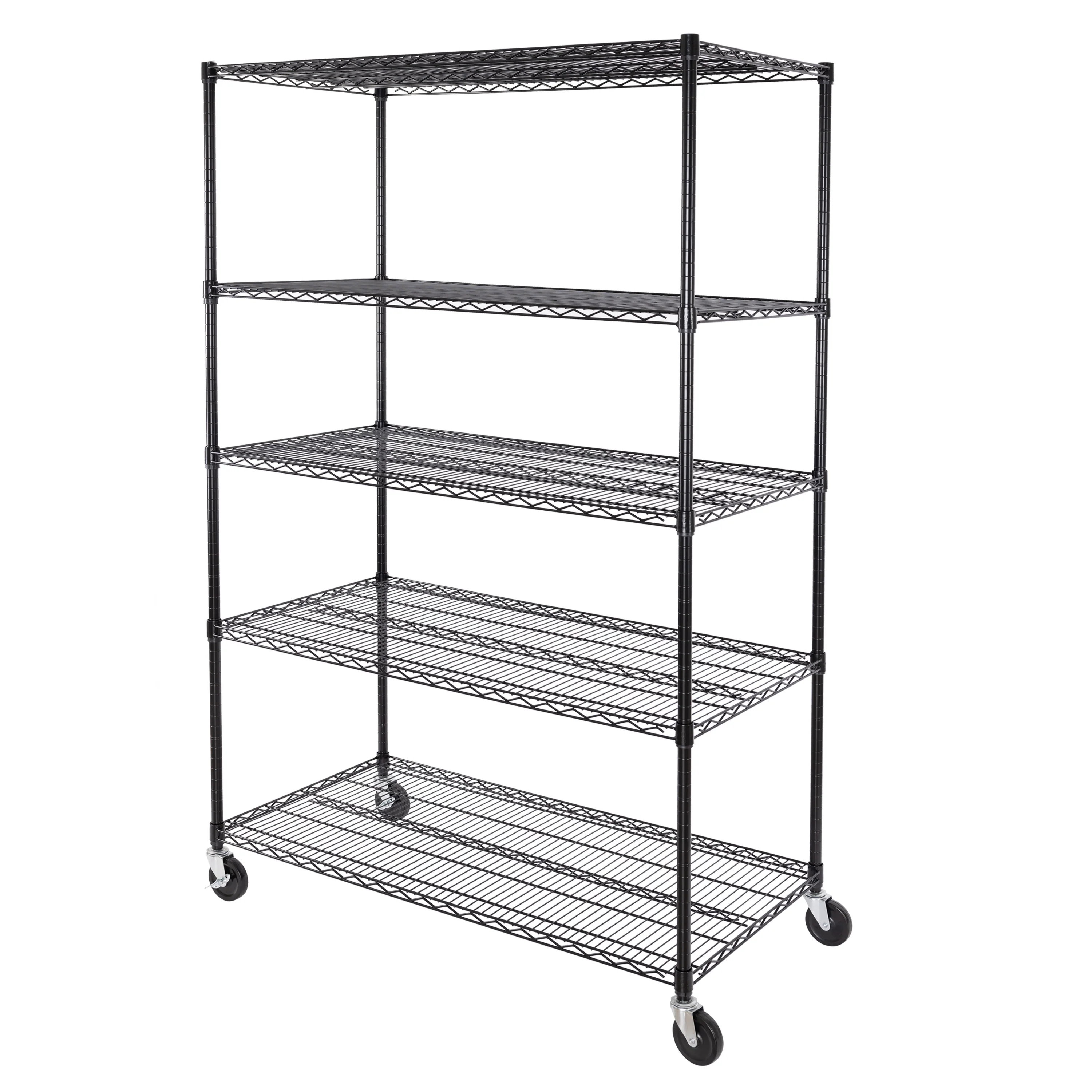 UltraDurable® 5-Tier NSF-Certified Steel Shelving, Black - Image 21