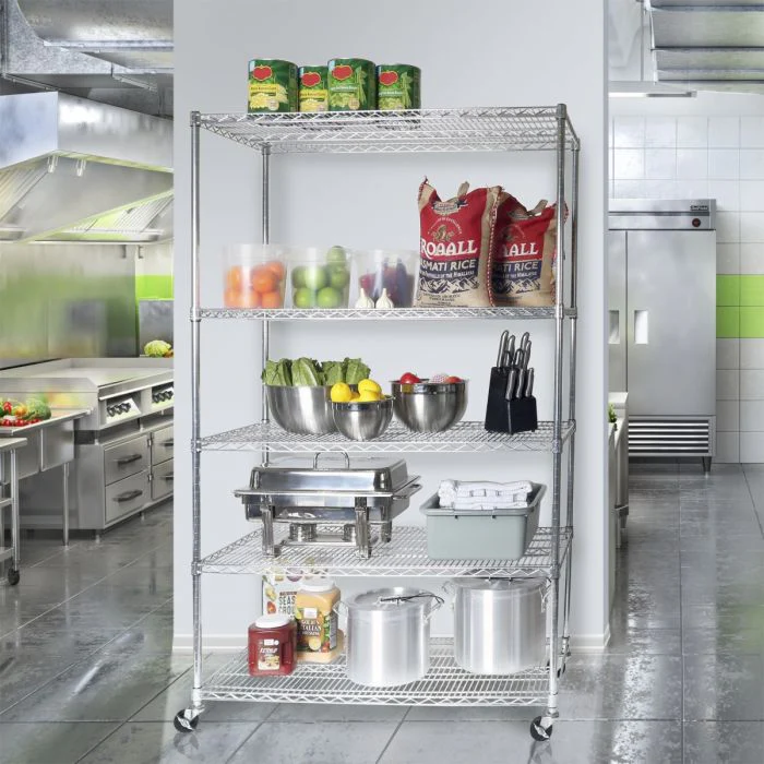 UltraDurable® 5-Tier NSF-Certified Steel Shelving - Image 5