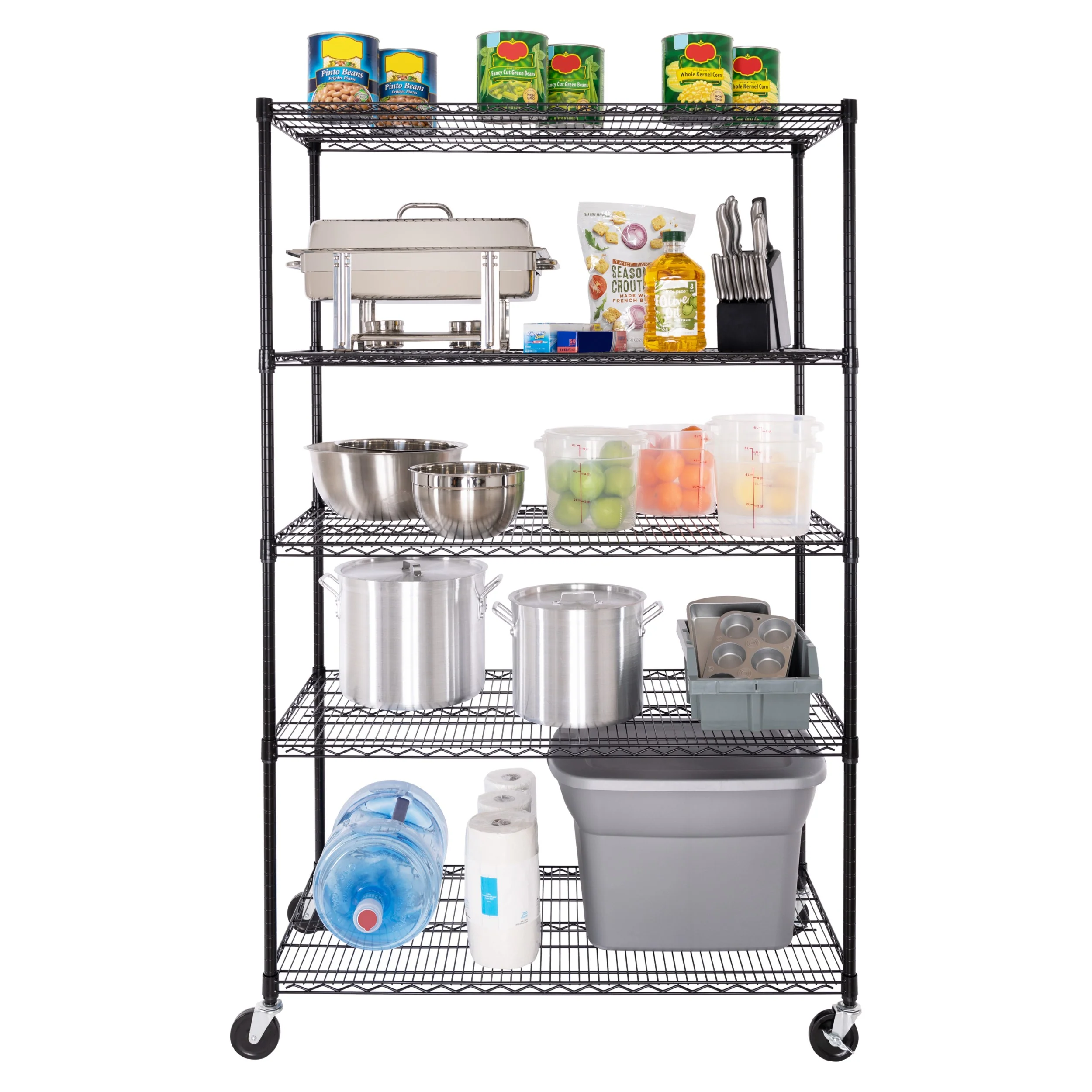 UltraDurable® 5-Tier NSF-Certified Steel Shelving - Image 9