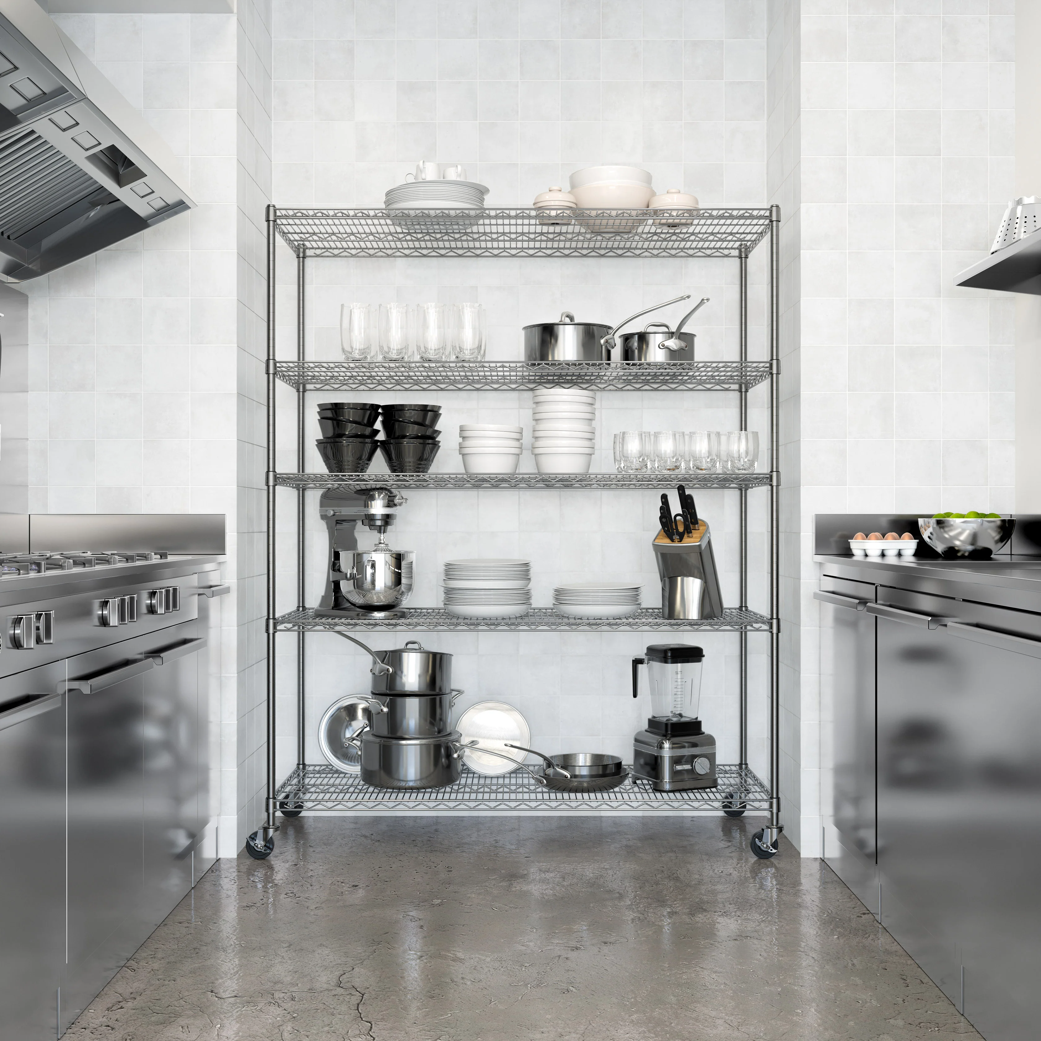 UltraDurable® 5-Tier NSF-Certified Steel Shelving - Image 36