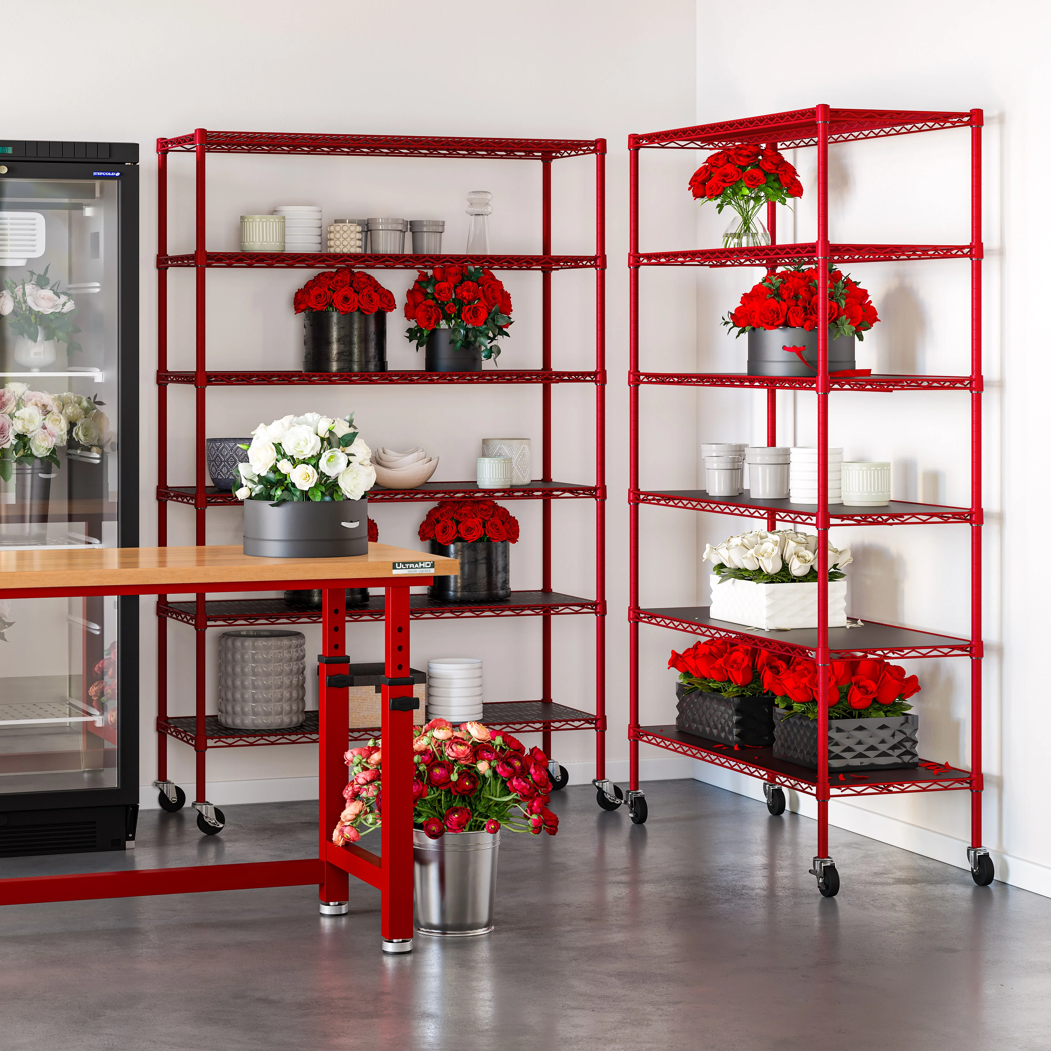 UltraDurable® 6-Tier NSF-Certified Steel Shelving with Shelf Liners - Image 37