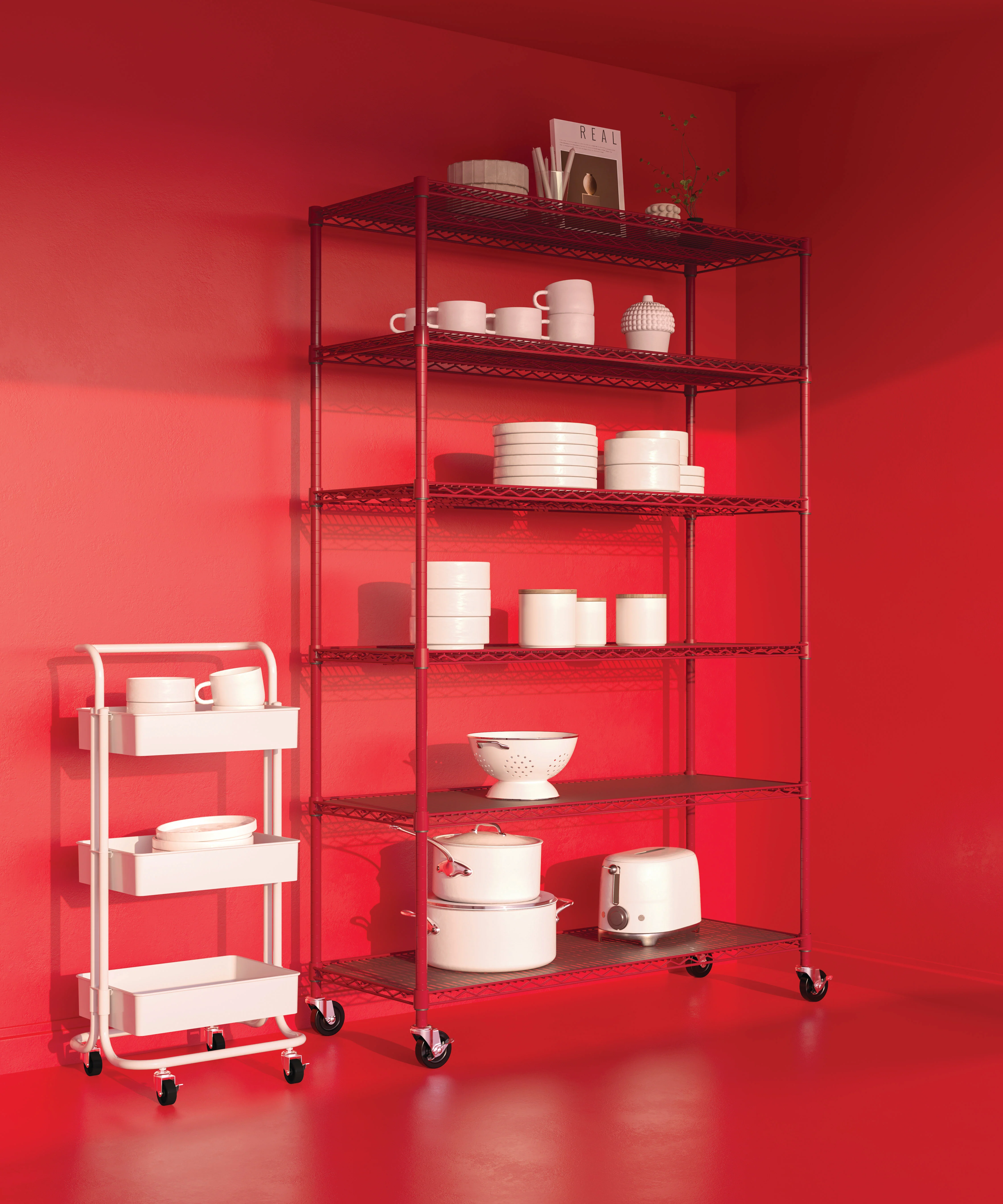 UltraDurable® 6-Tier NSF-Certified Steel Shelving with Shelf Liners - Image 38