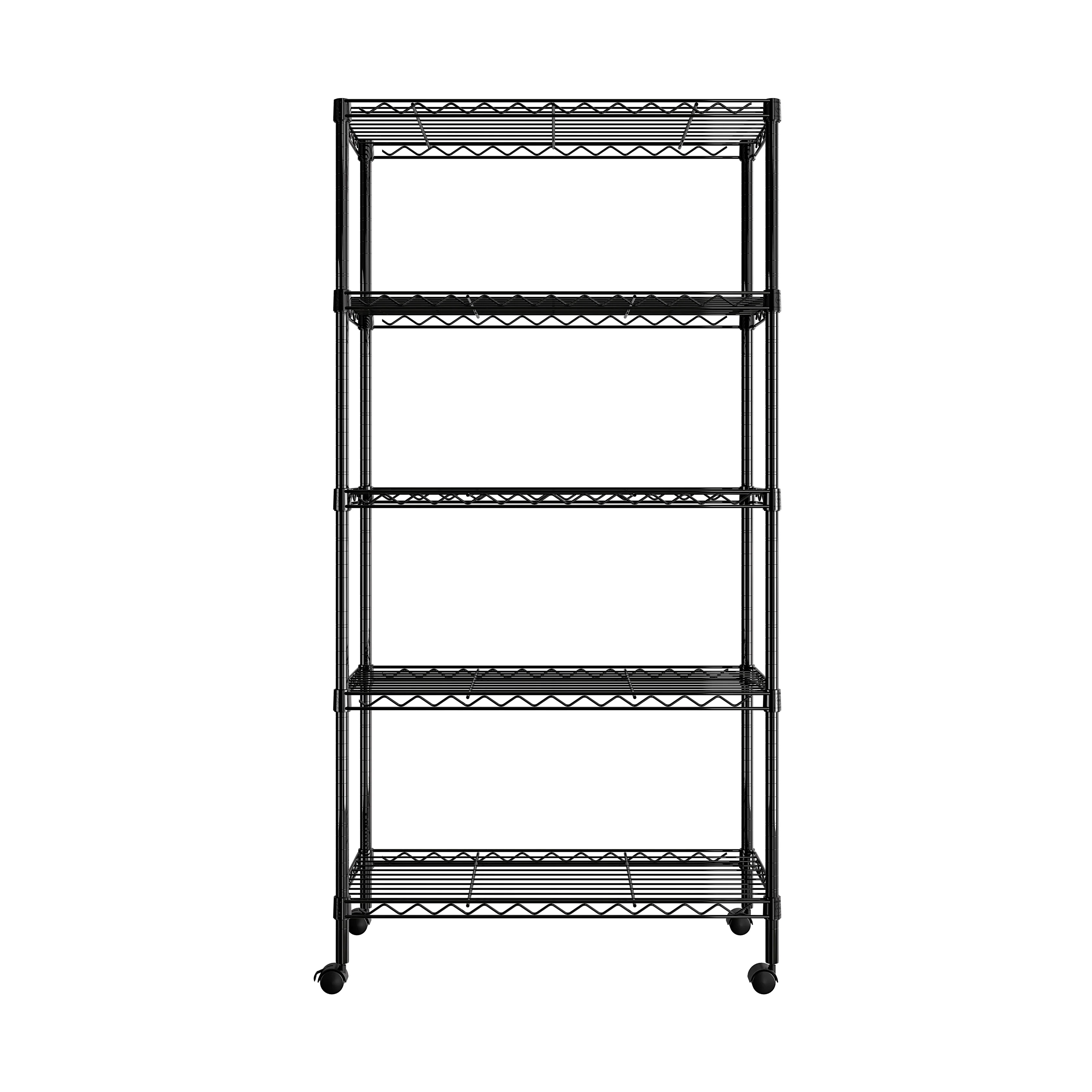 5-Tier Steel Shelving, Black - Image 18