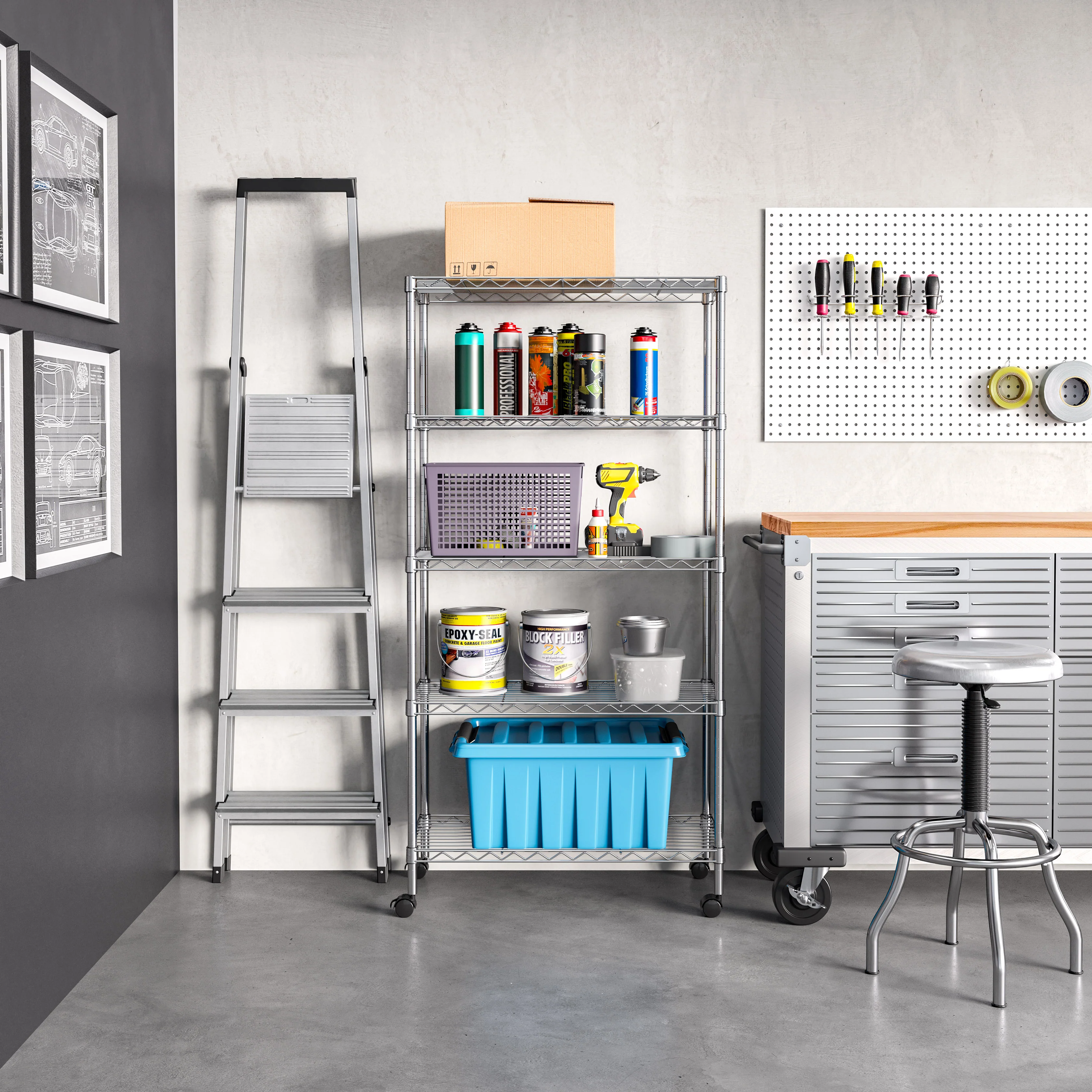 5-Tier Steel Shelving - Image 10