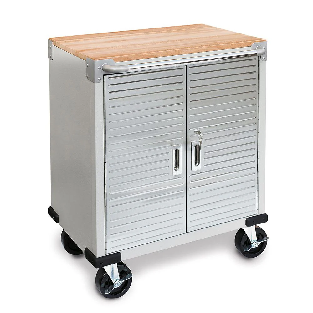 UltraHD® 4-Piece Storage Cabinet System with Lighted Workbench - Image 4