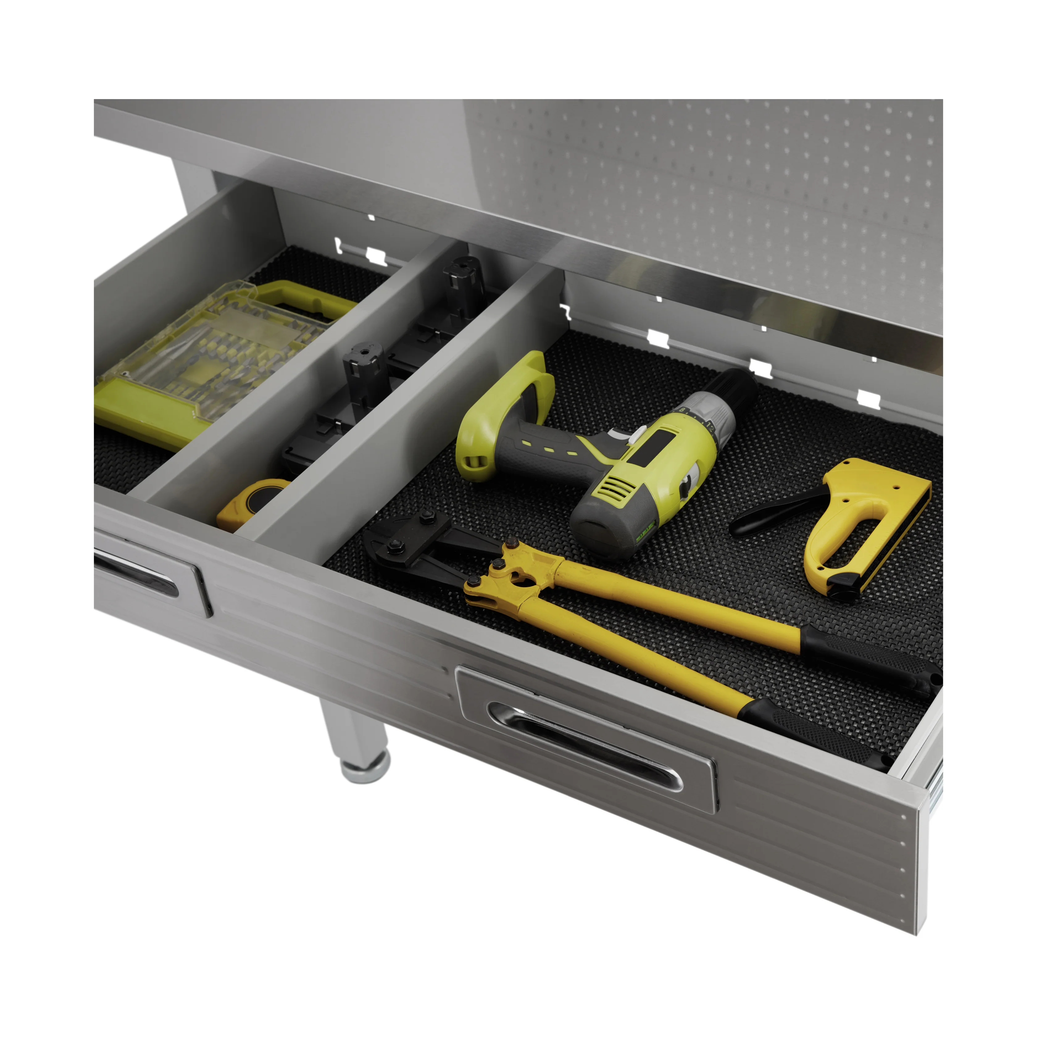 UltraHD® Lighted Workcenter w/ Stainless Steel Top and Pegboard - Image 16