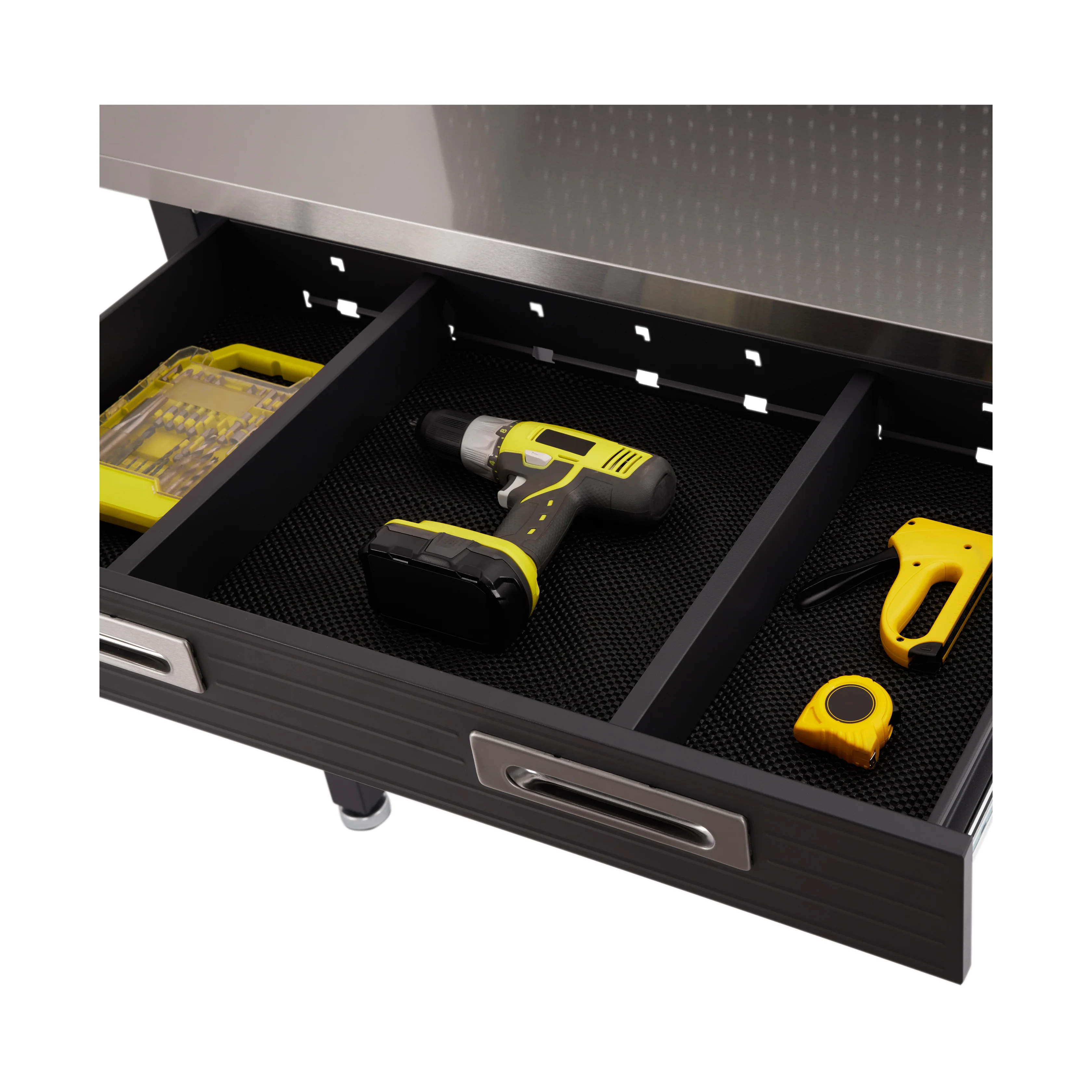 UltraHD® Lighted Workcenter w/ Stainless Steel Top and Pegboard - Image 23