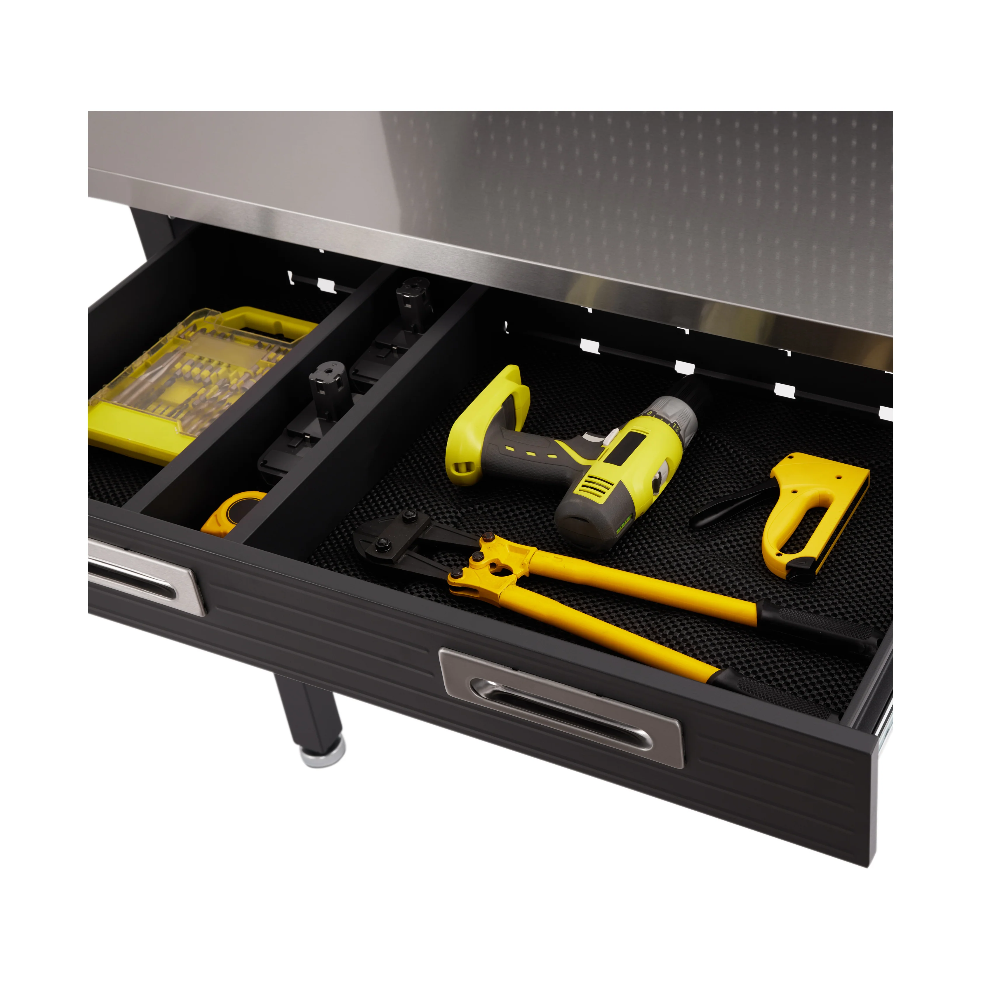 UltraHD® Lighted Workcenter w/ Stainless Steel Top and Pegboard - Image 24