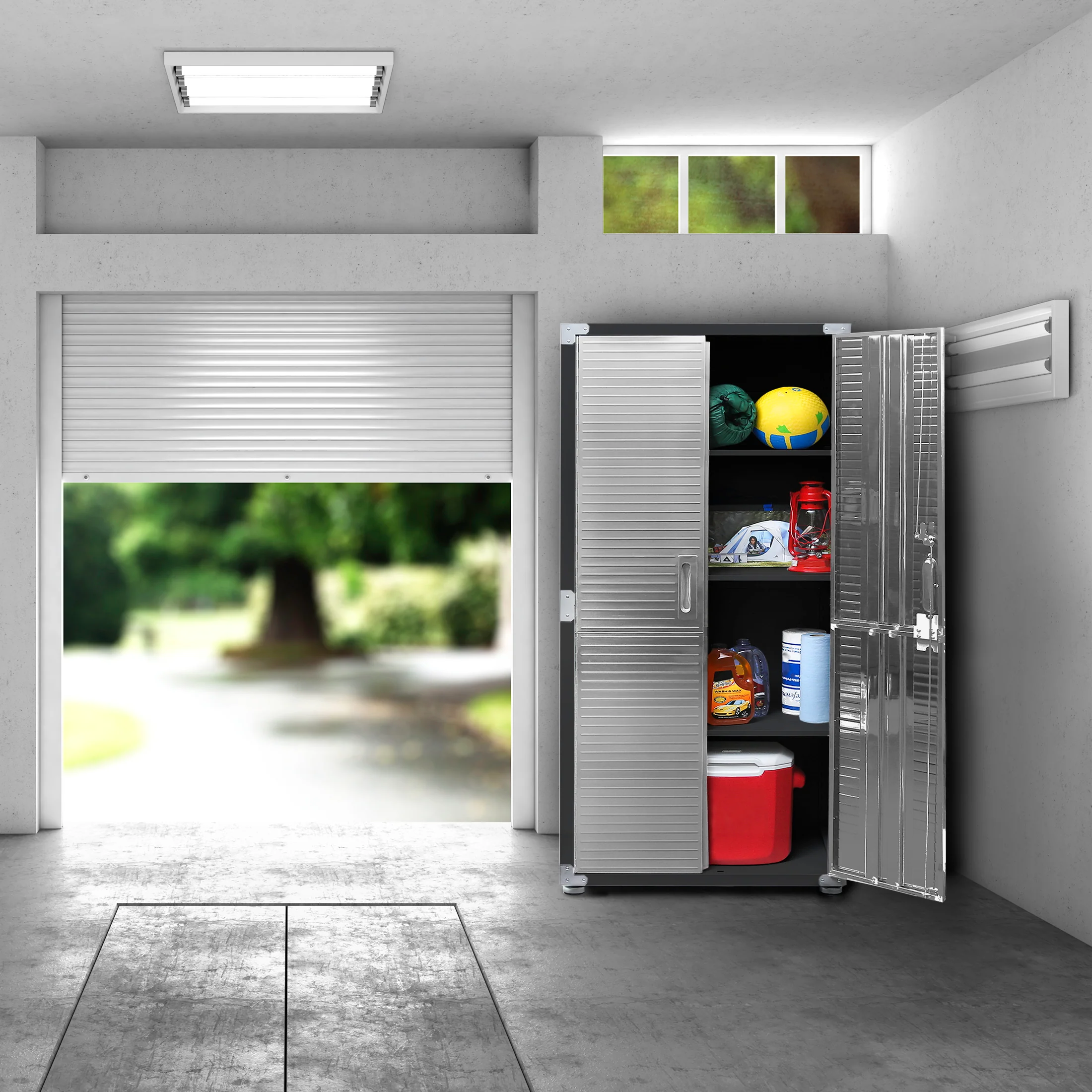 UltraHD® 5-Piece Storage Cabinet System with Workbench - Image 15