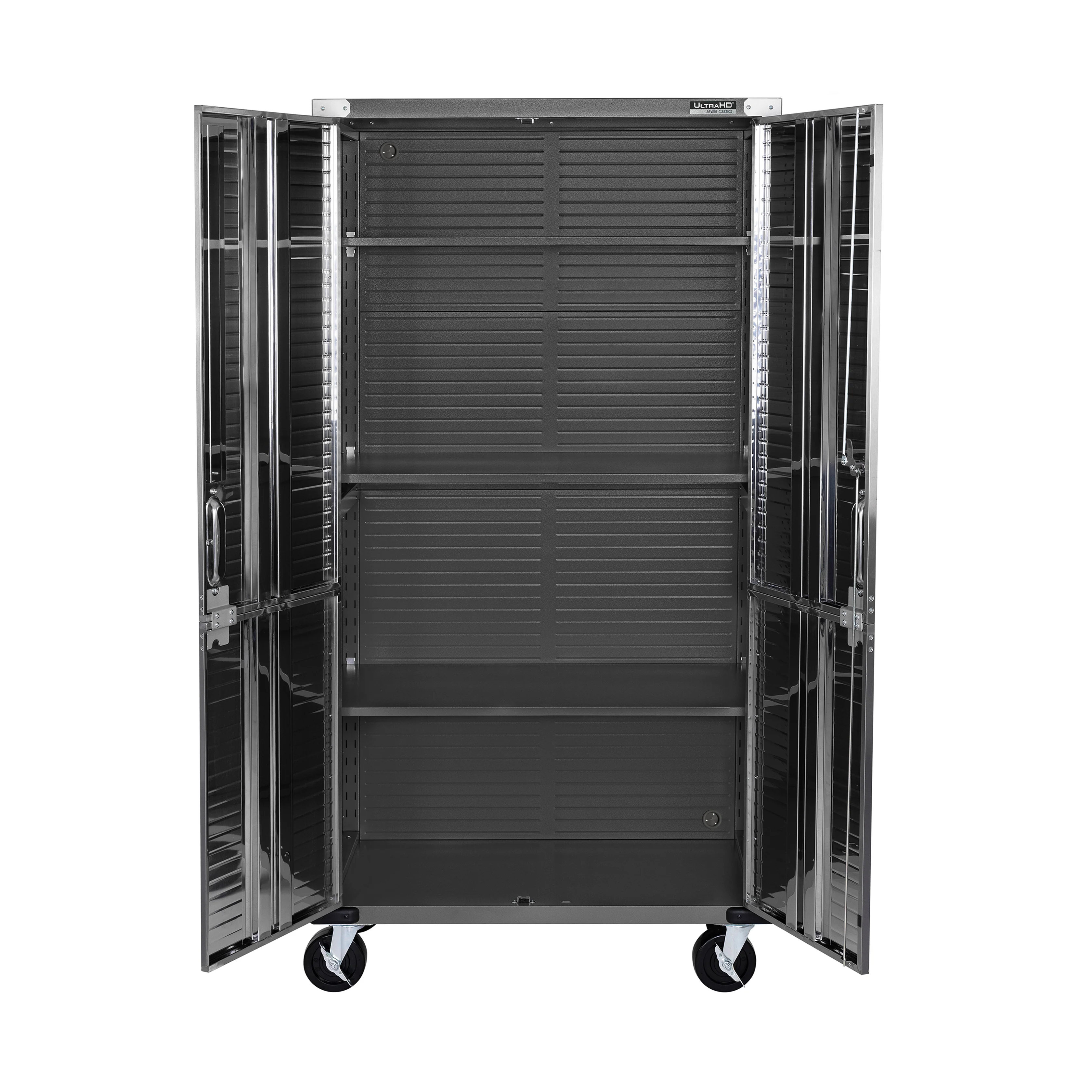 UltraHD® 2-Piece Rolling Storage Cabinet Set, Graphite - Image 5