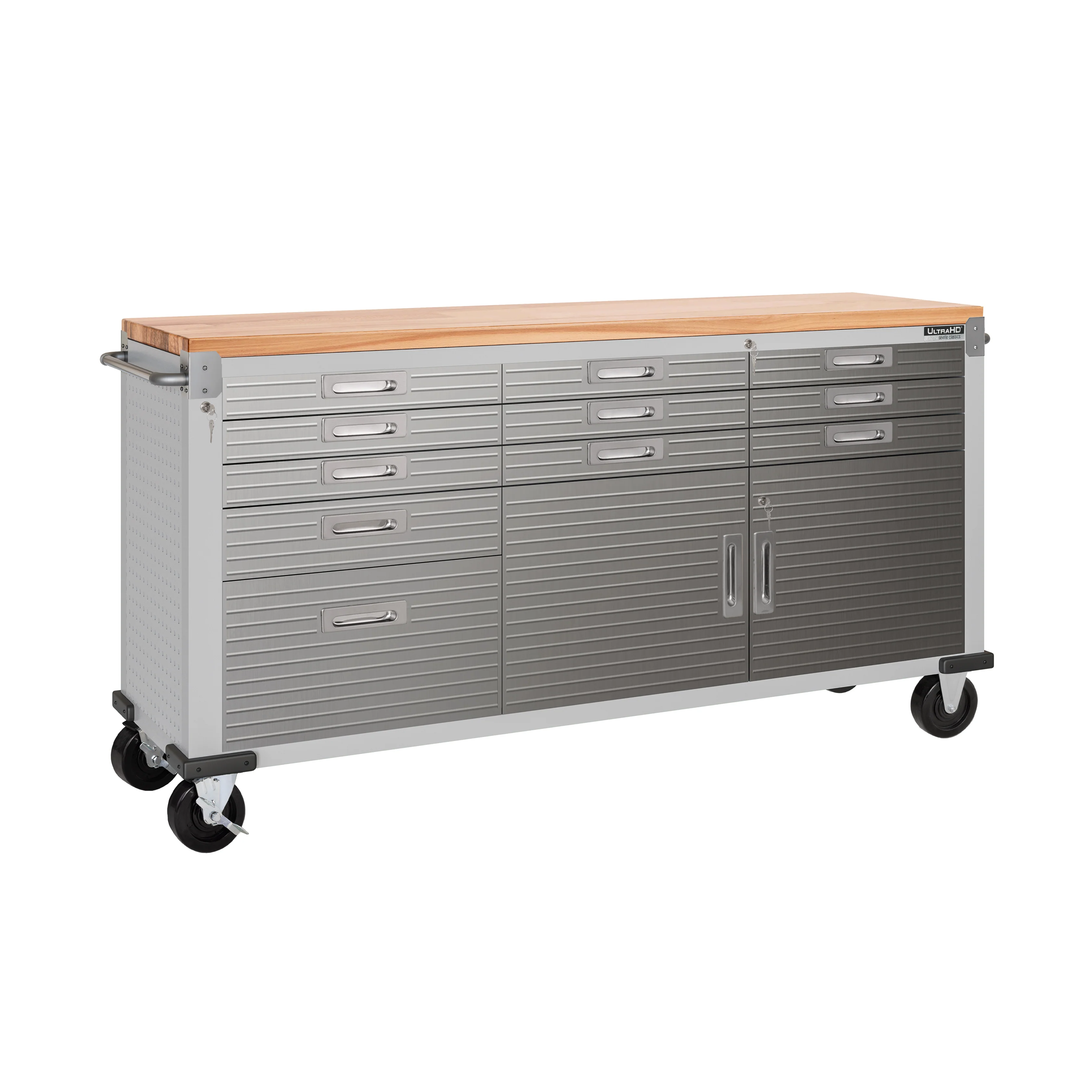 UltraHD® 6-Piece Storage Cabinet System with Rolling Workbench - Image 14