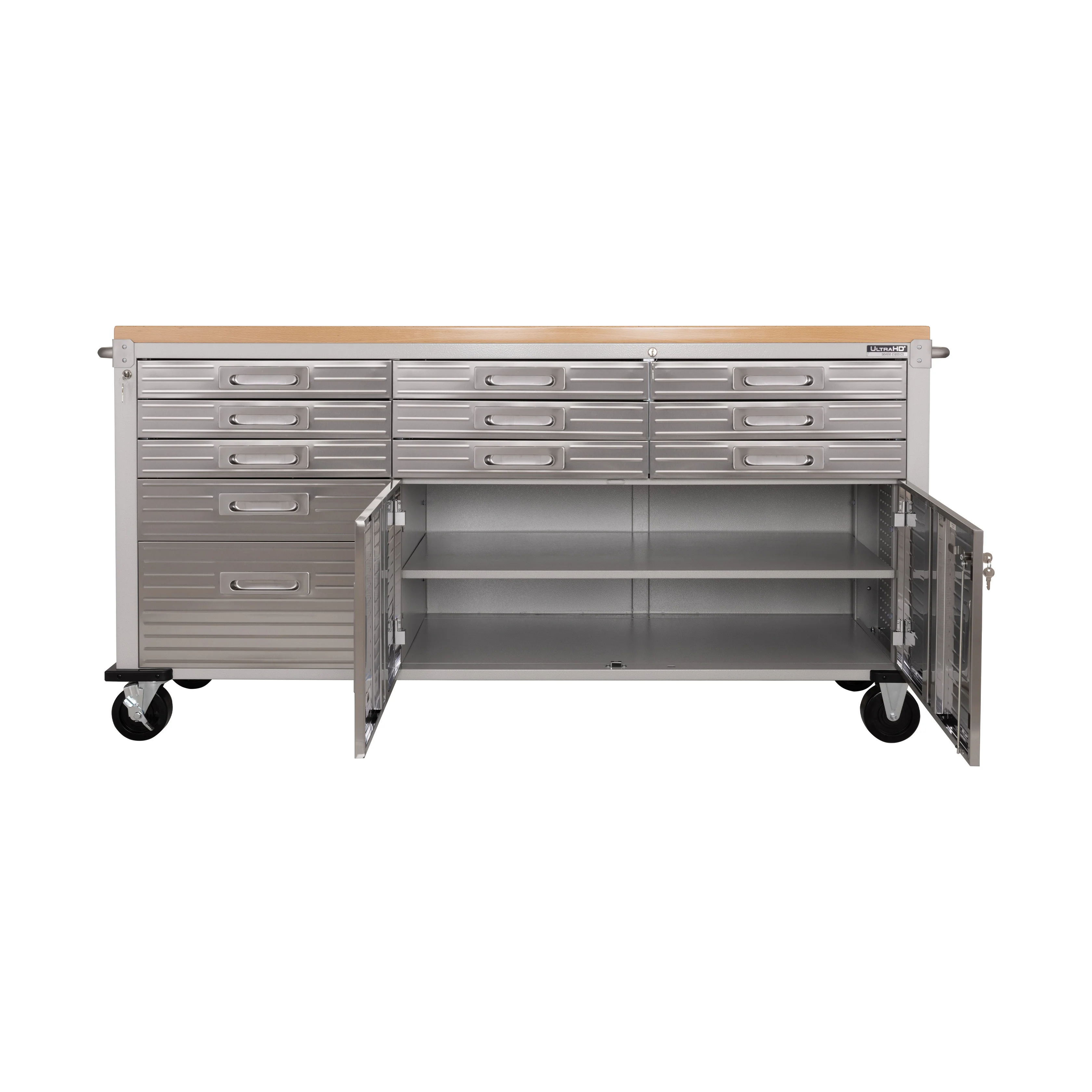 UltraHD® 11-Drawer Rolling Workbench, Granite - Image 6