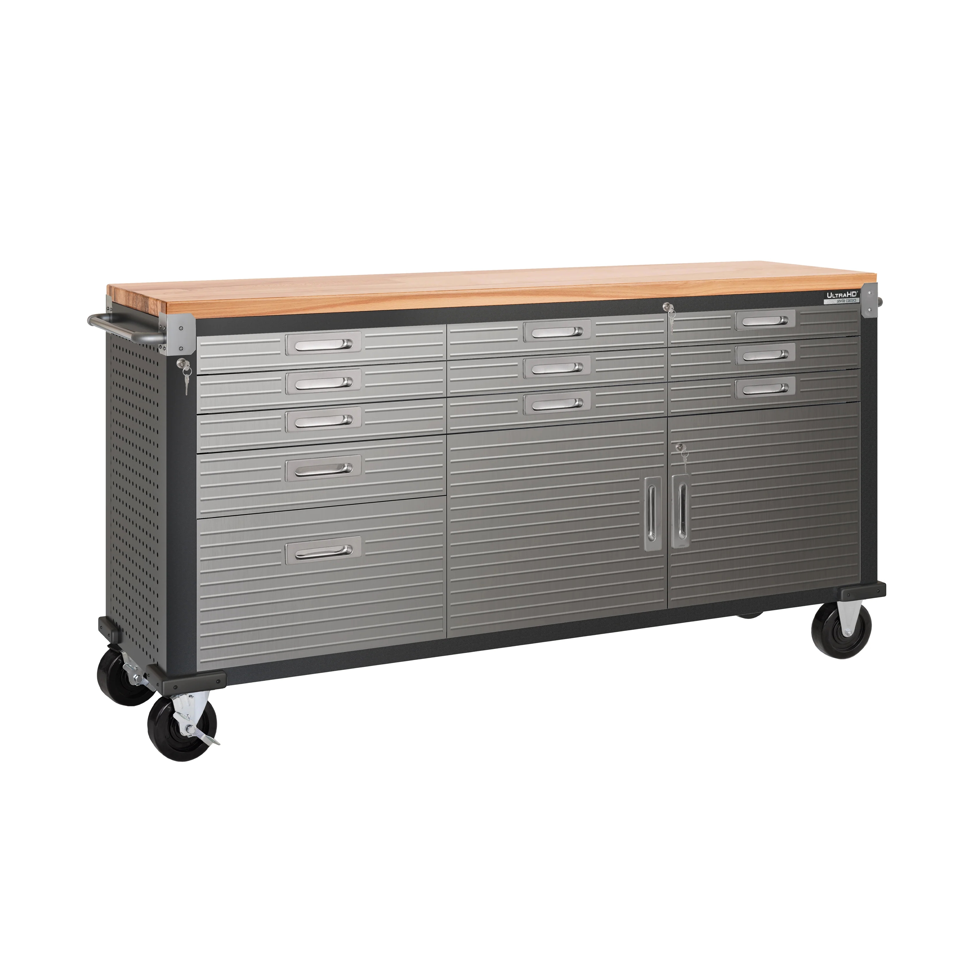 UltraHD® 6-Piece Storage Cabinet System with Rolling Workbench - Image 20