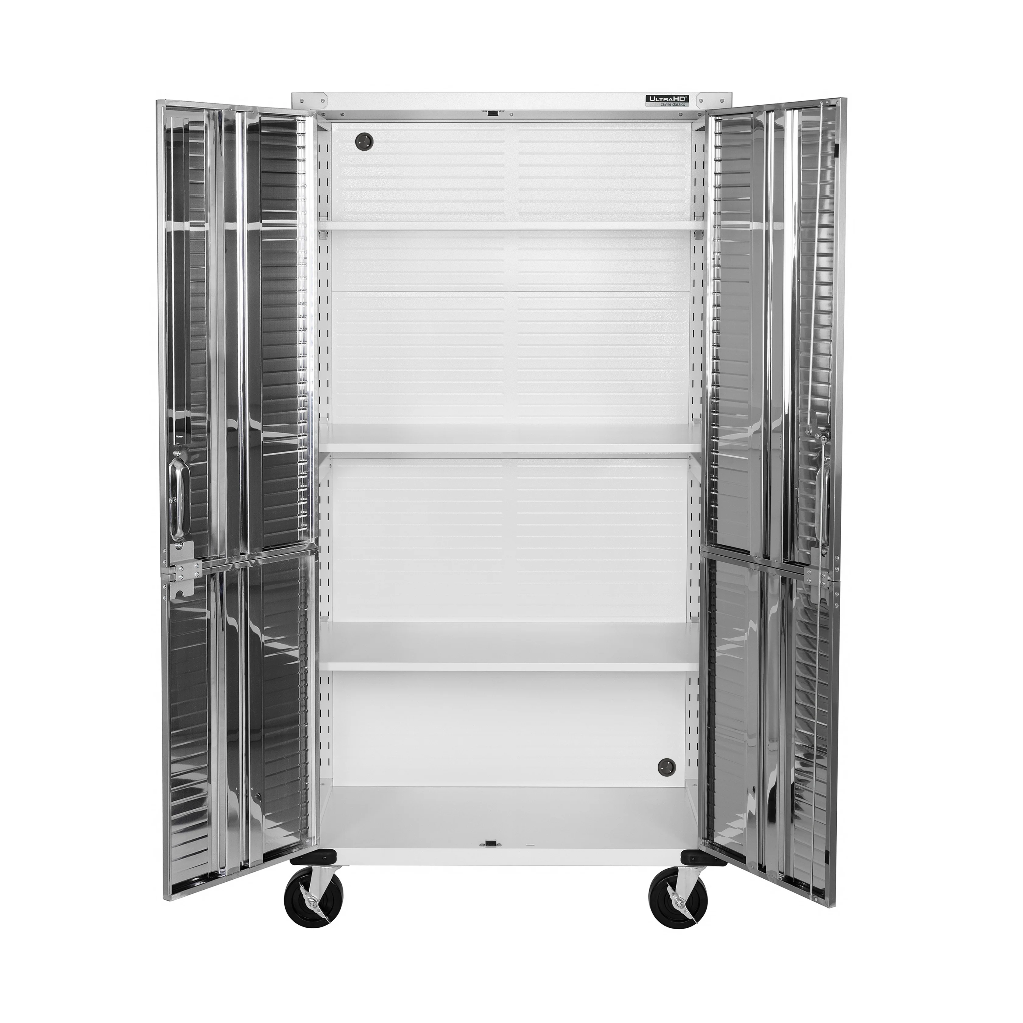 UltraHD® Rolling Storage Cabinet, White - Image 7