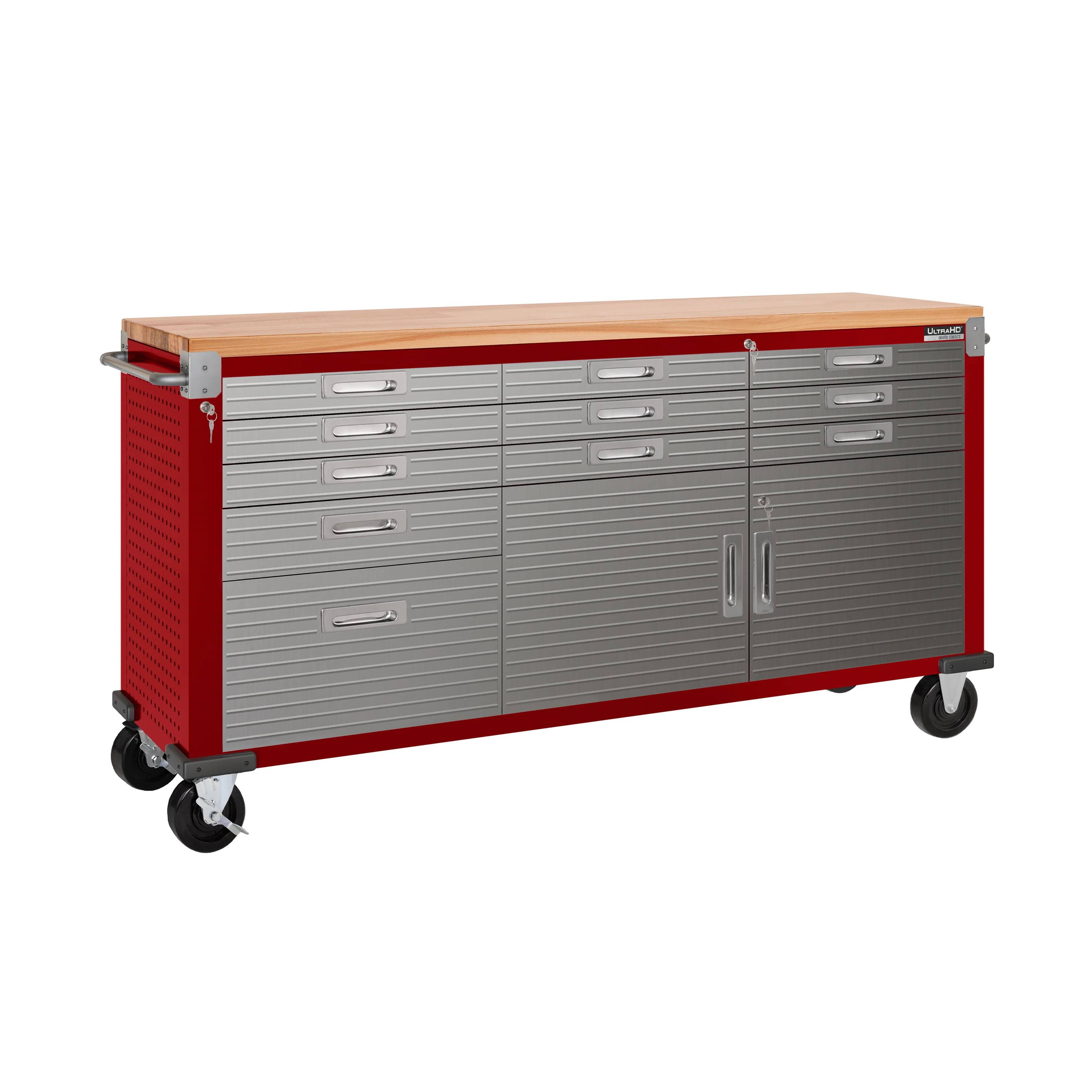 UltraHD® 6-Piece Storage Cabinet System with Rolling Workbench - Image 30