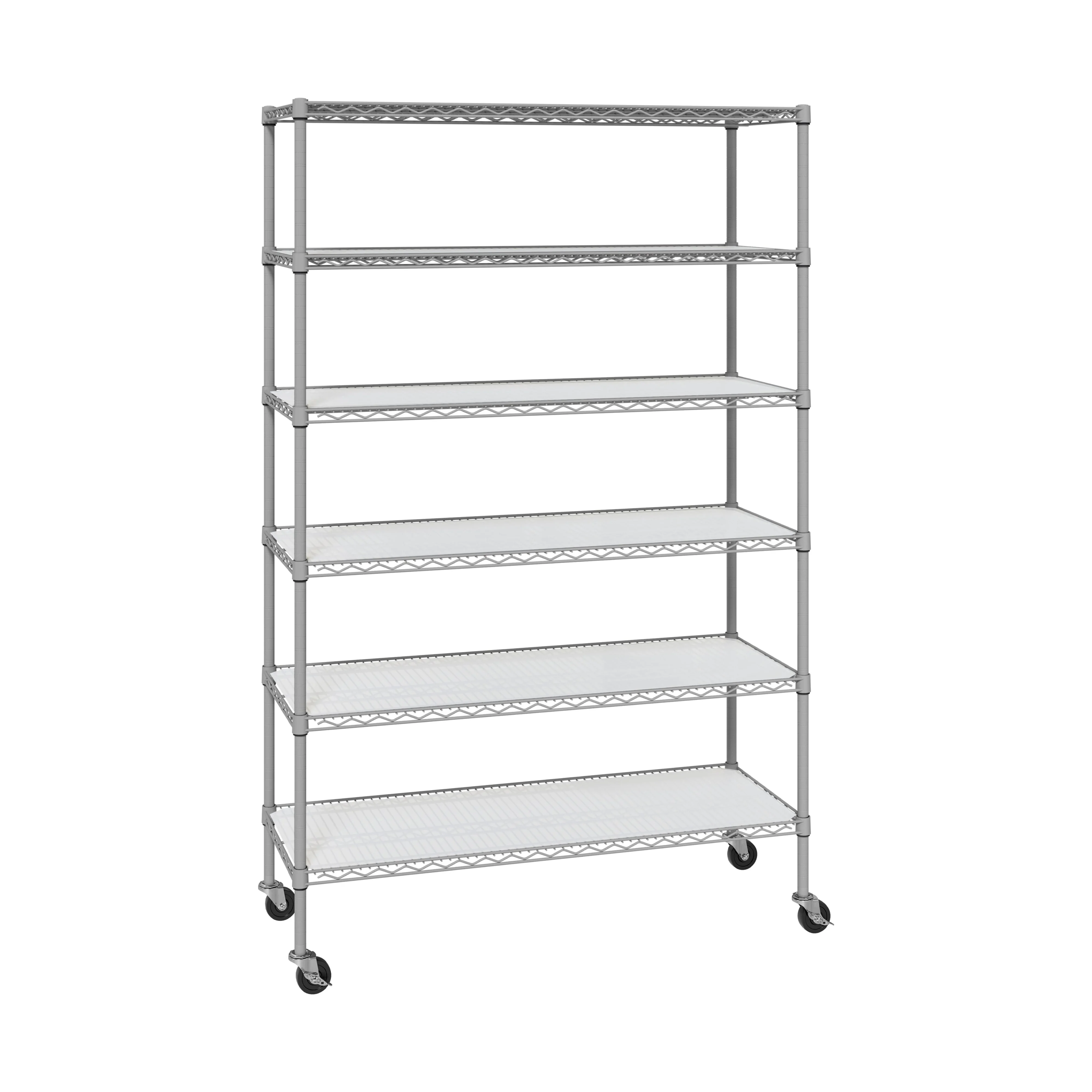 UltraDurable® 6-Tier NSF-Certified Steel Shelving with Shelf Liners
