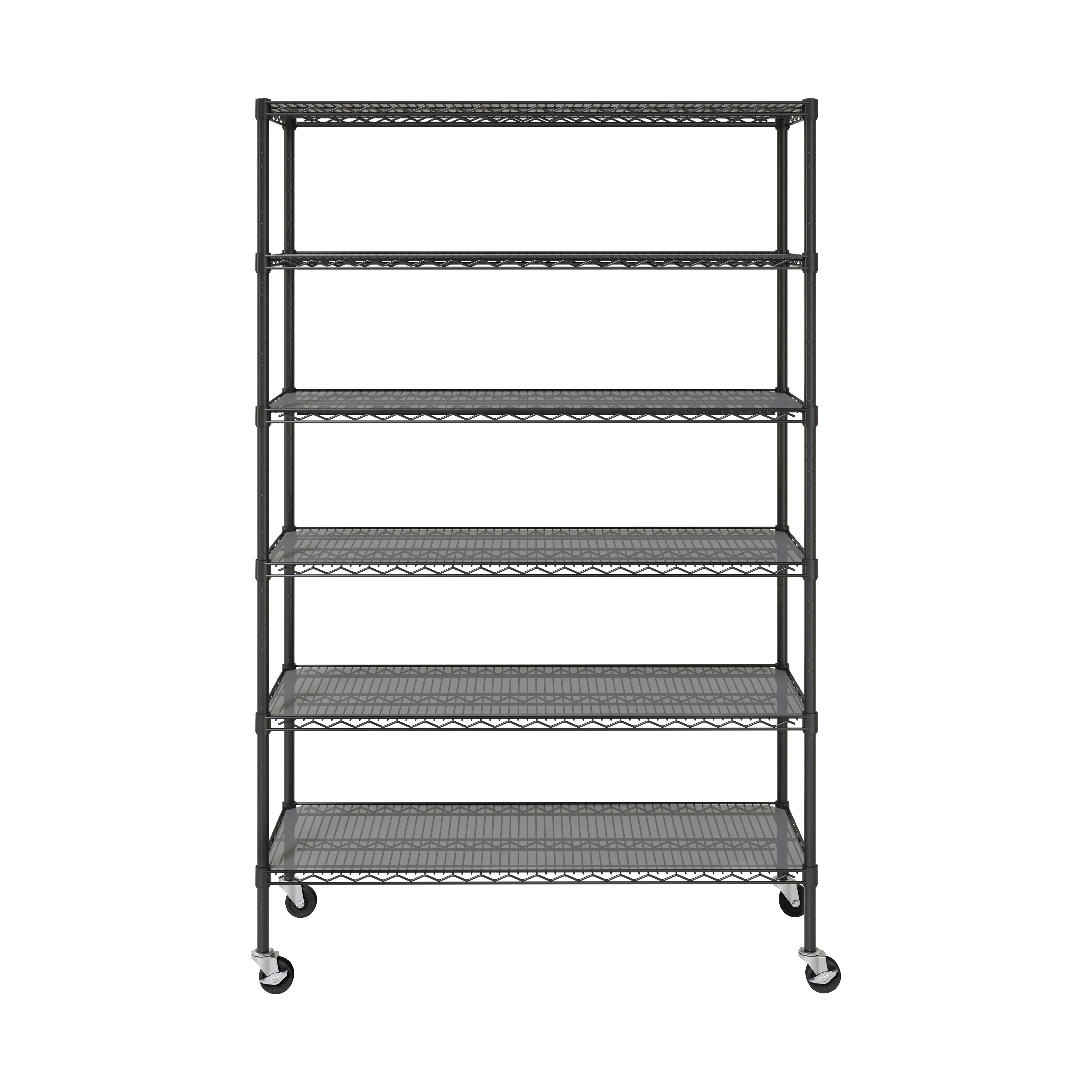 UltraDurable® 6-Tier NSF-Certified Steel Shelving with Shelf Liners - Image 18
