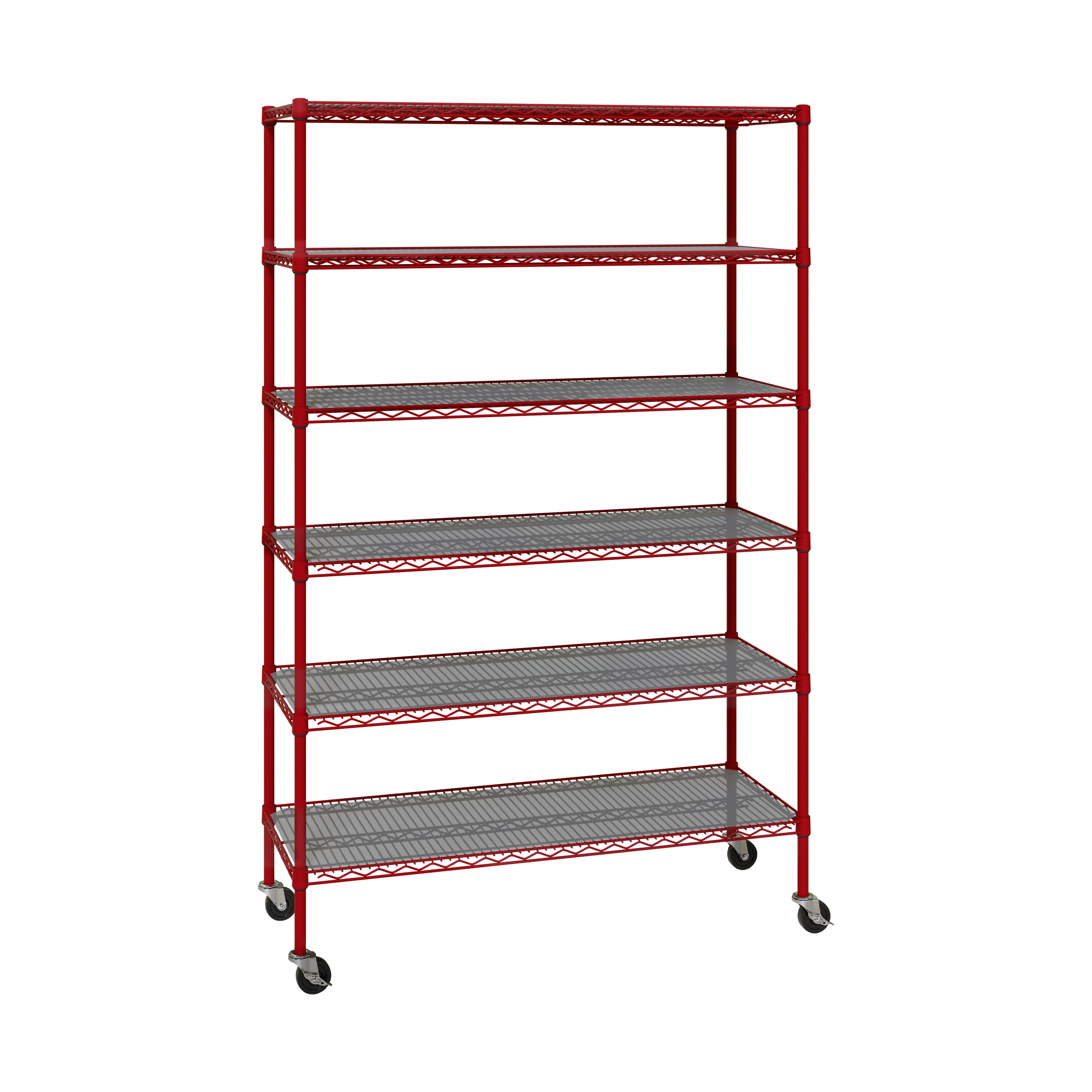 UltraDurable® 6-Tier NSF-Certified Steel Shelving with Shelf Liners - Image 35