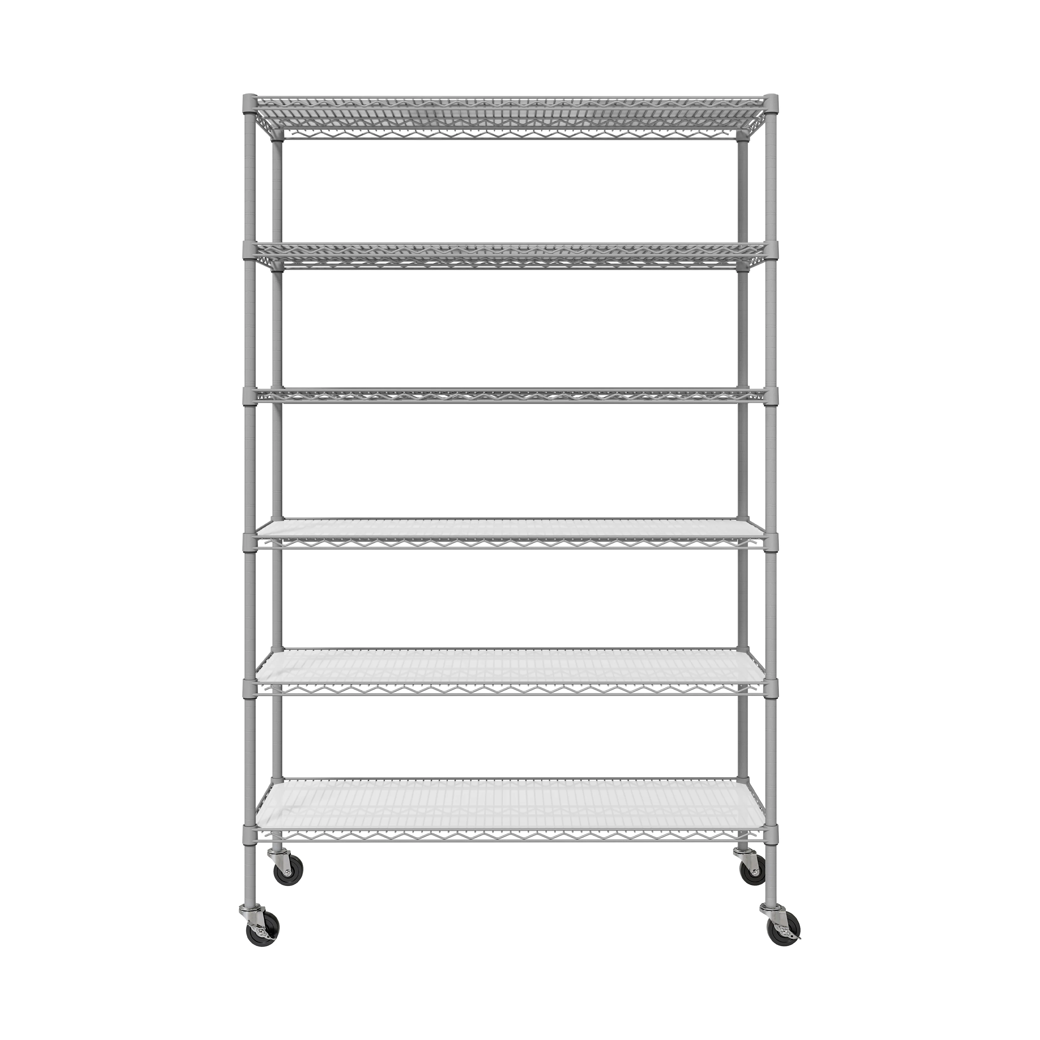 UltraDurable® 6-Tier NSF-Certified Steel Shelving with Shelf Liners - Image 6