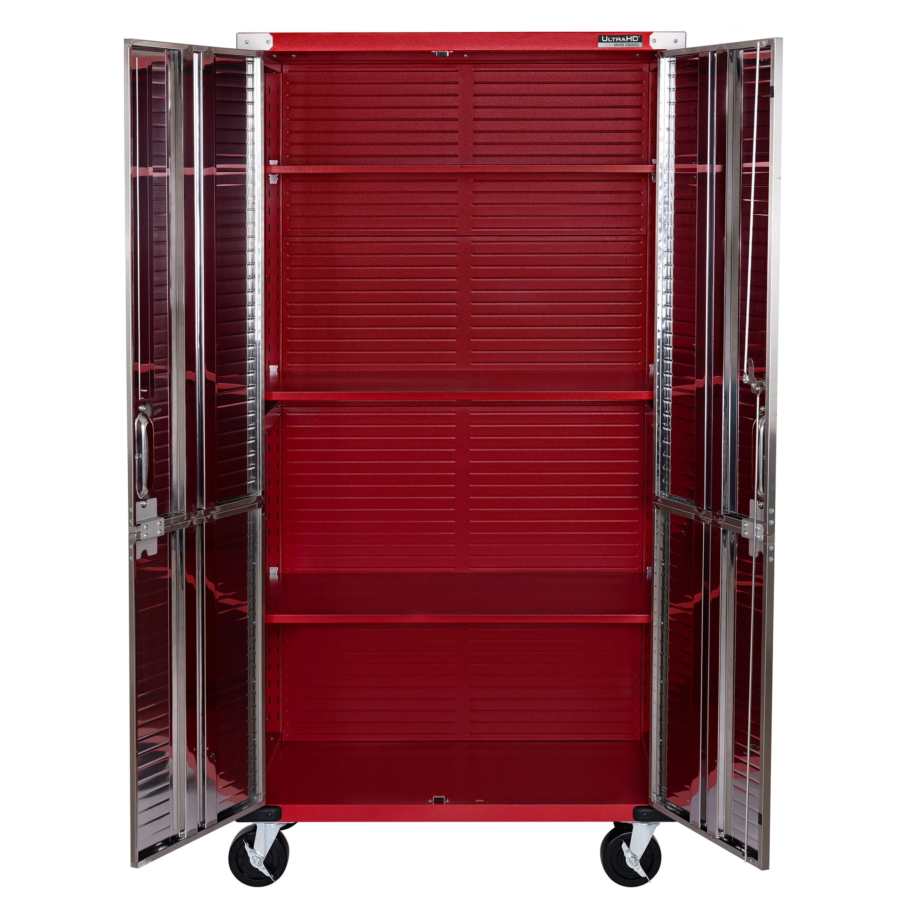UltraHD® 8-Piece Rolling Storage Cabinet System, Red - Image 6