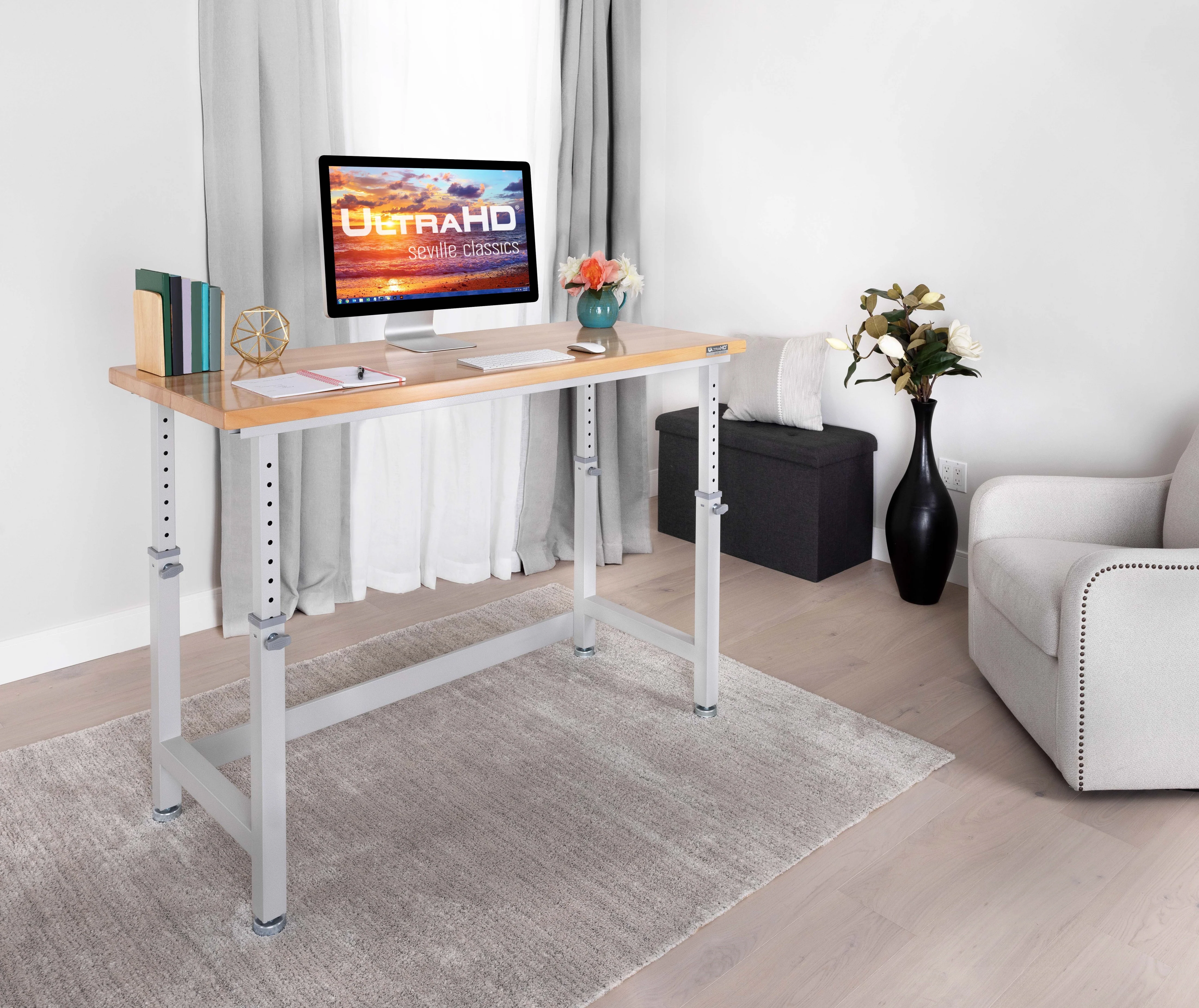 UltraHD® Height Adjustable Workbench, Granite - Image 8