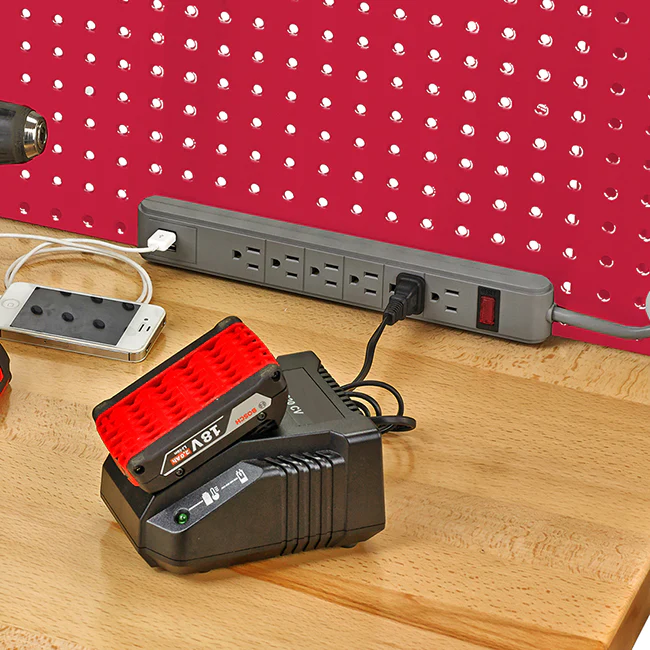 UltraHD® Lighted Workcenter w/ Wood Top and Pegboard - Image 33